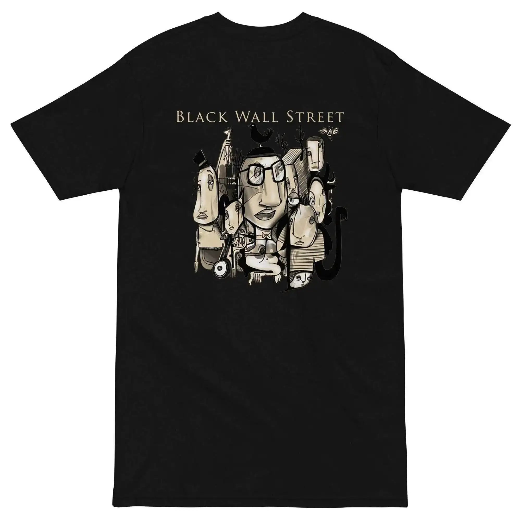 Black Wall Street Art Heads T-Shirt - InvestmenTees
