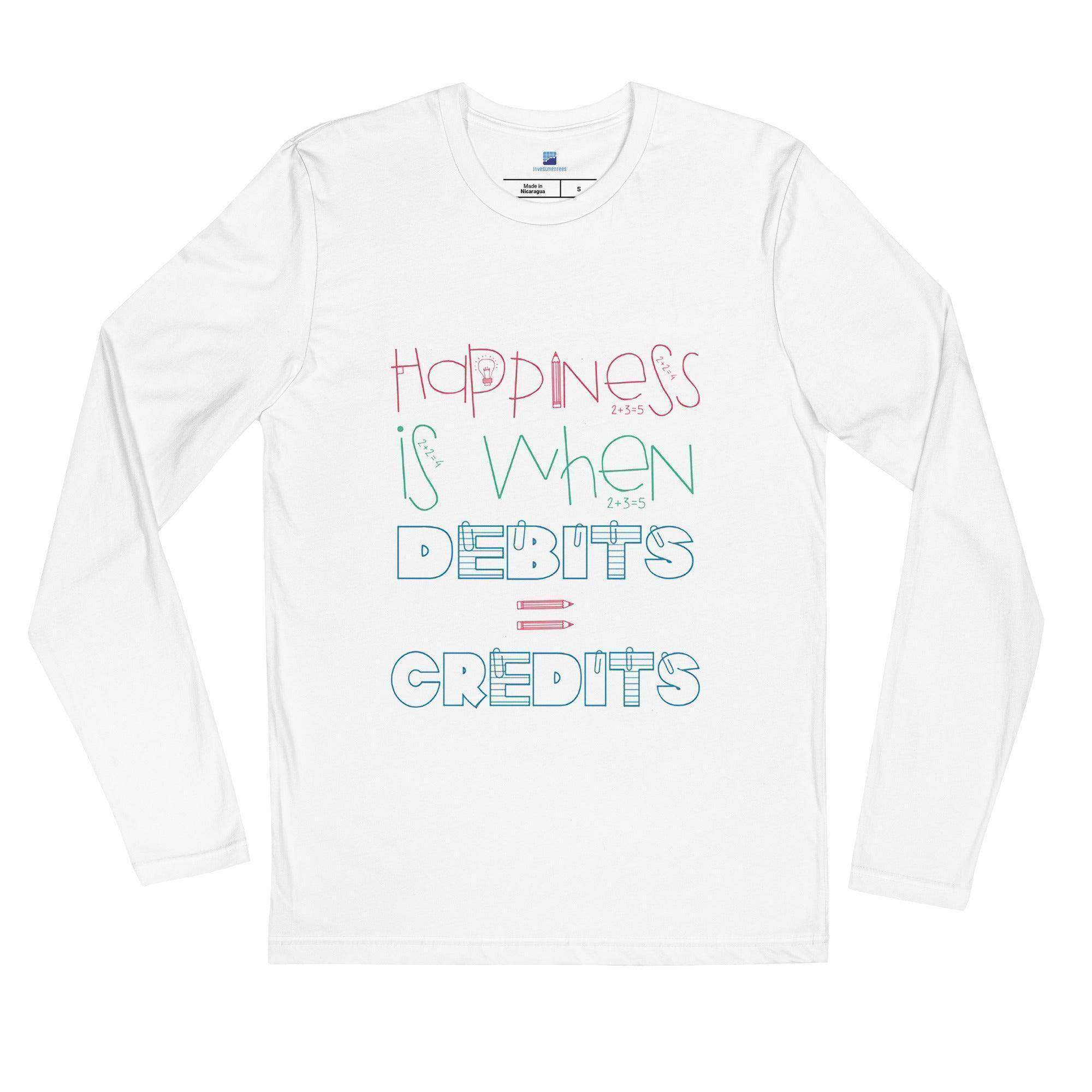 Debits=Credits Long Sleeve T-Shirt - InvestmenTees