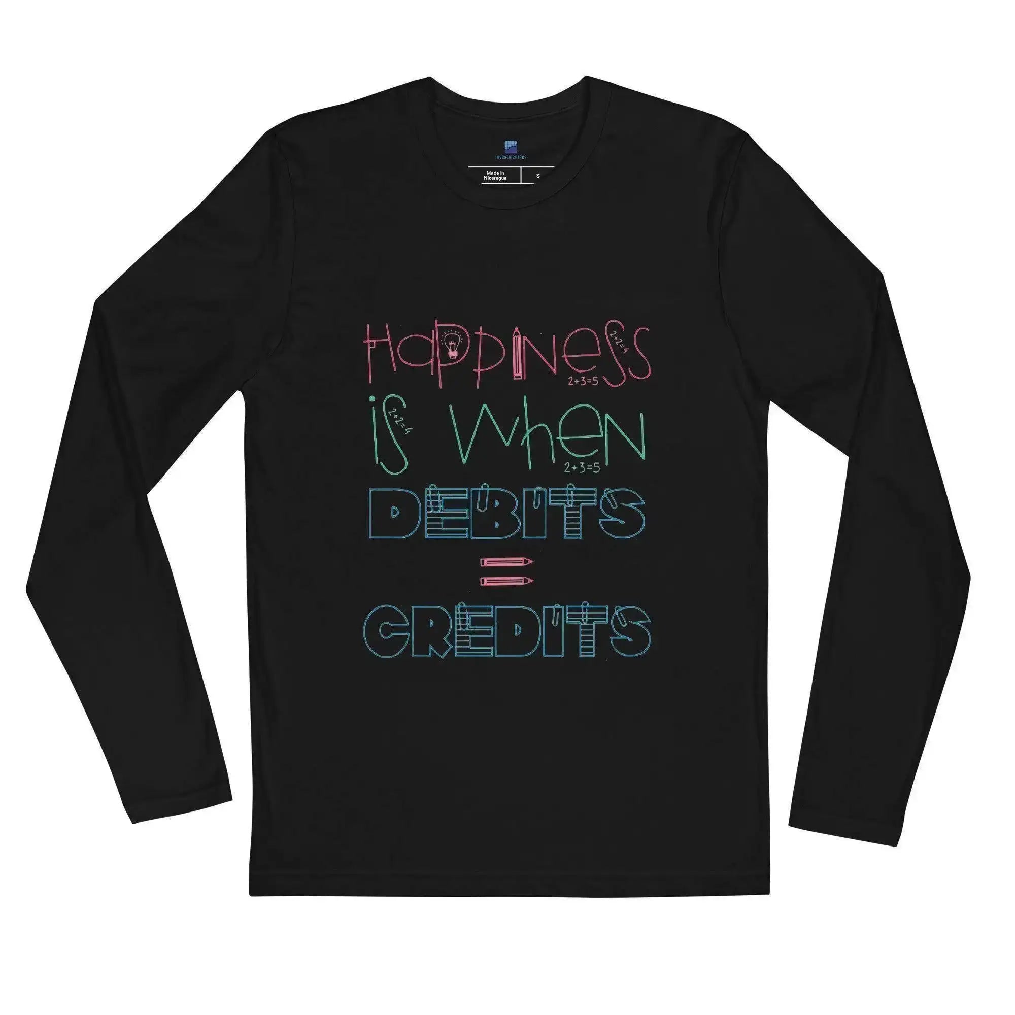 Debits=Credits Long Sleeve T-Shirt - InvestmenTees