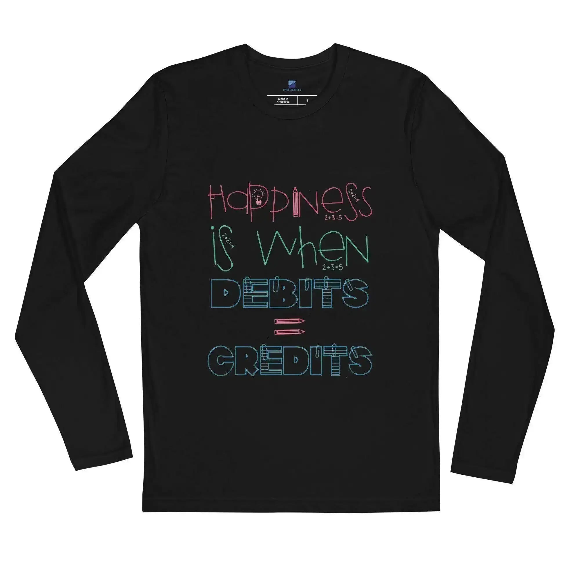 Debits=Credits Long Sleeve T-Shirt - InvestmenTees