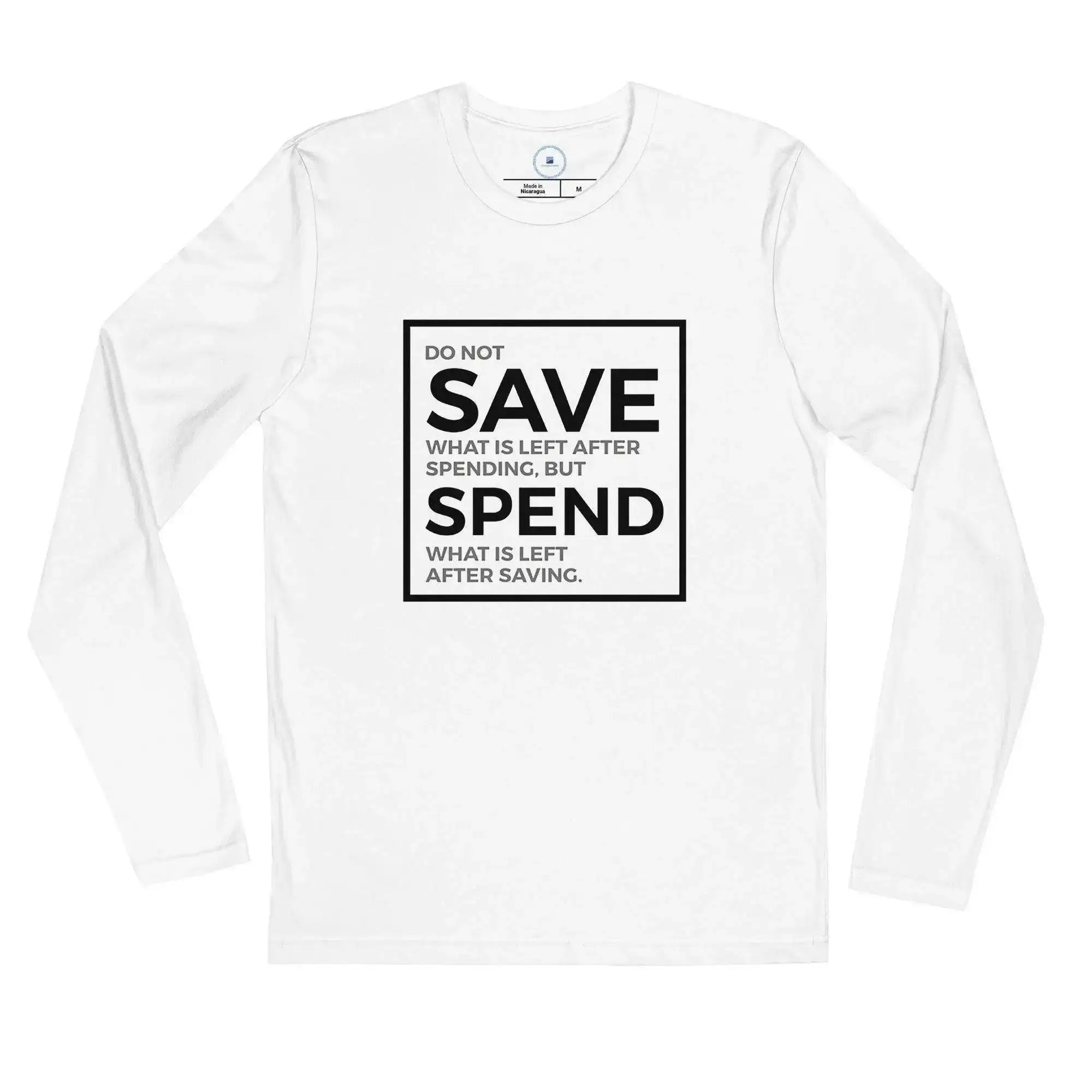 Save Spend Long Sleeve T-Shirt - InvestmenTees