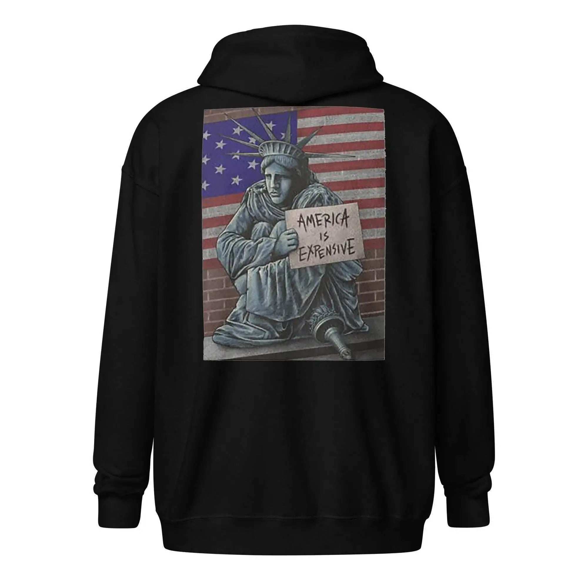 America Is Expensive Zip Up Hoodie - InvestmenTees