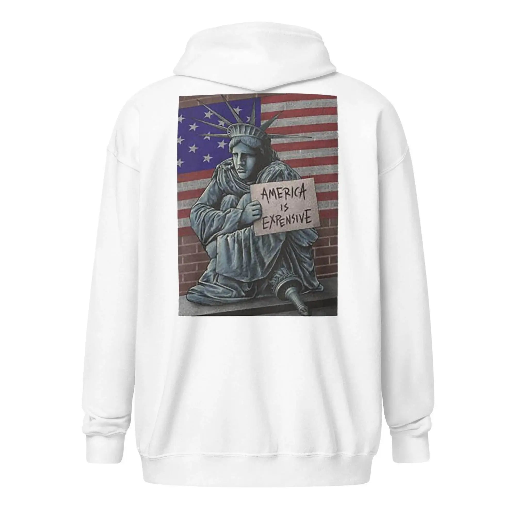 America Is Expensive Zip Up Hoodie - InvestmenTees