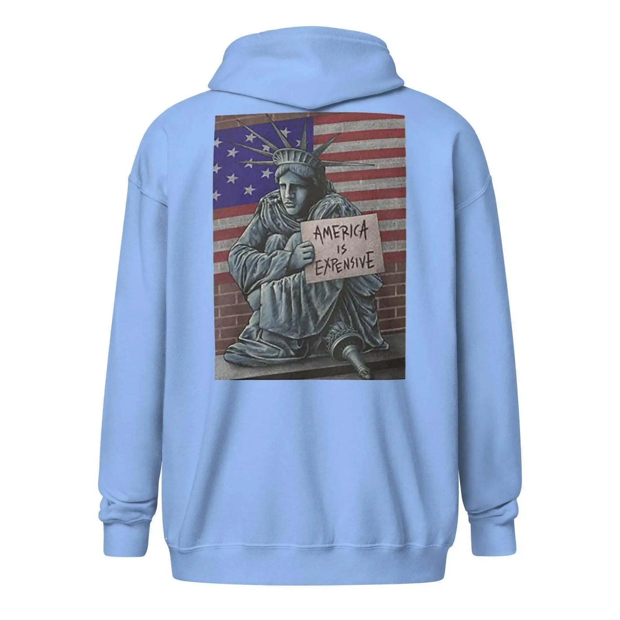 America Is Expensive Zip Up Hoodie - InvestmenTees