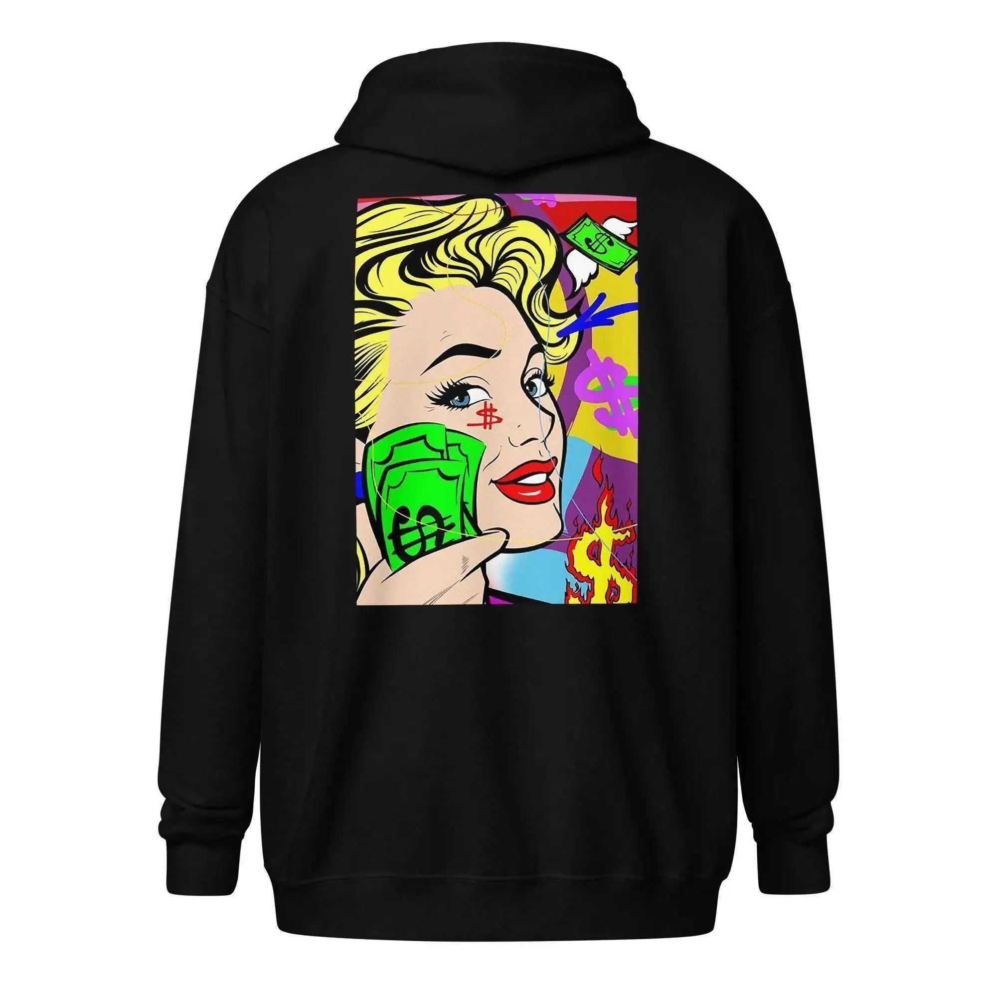 Animated Currency Zip Up Hoodie - InvestmenTees