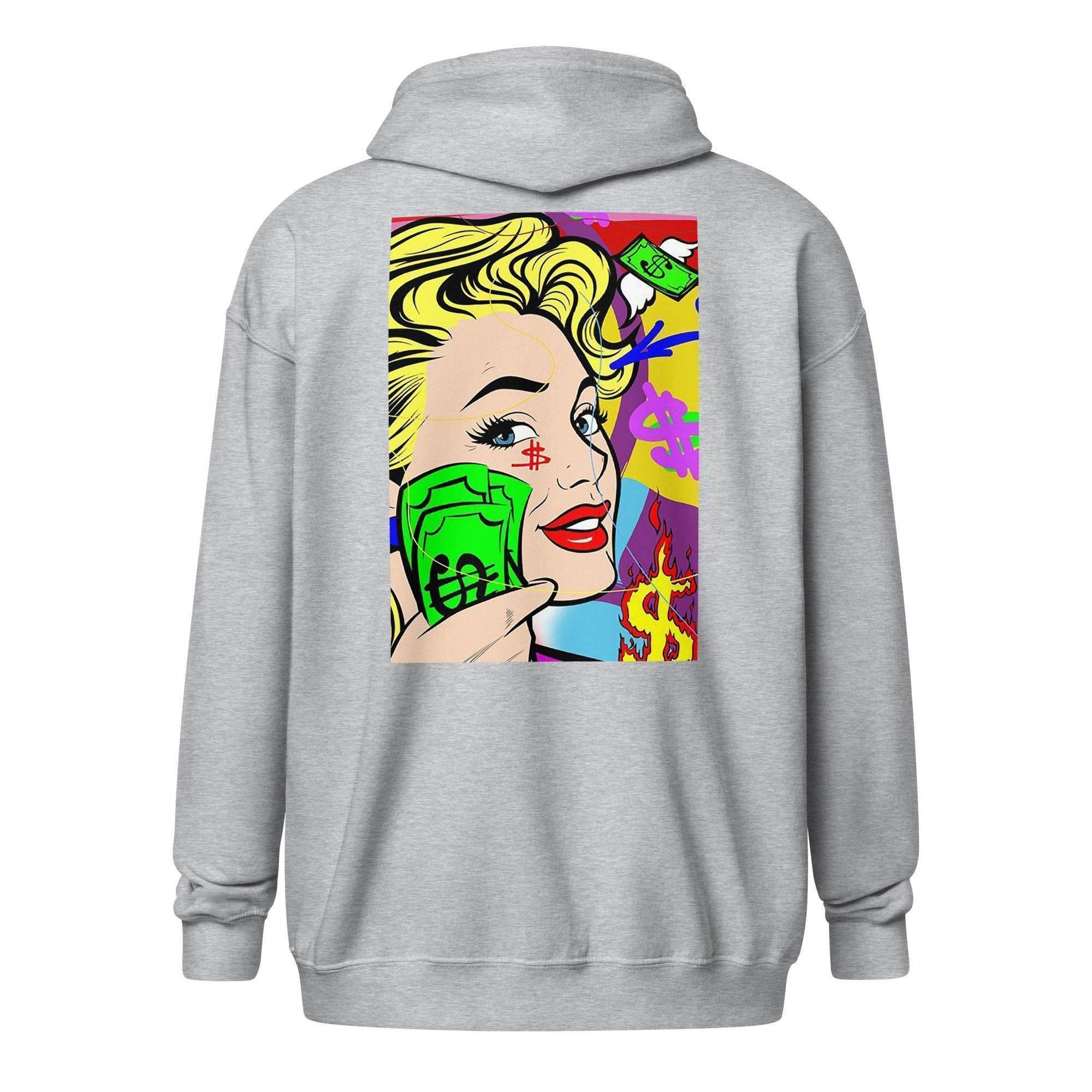 Animated Currency Zip Up Hoodie - InvestmenTees