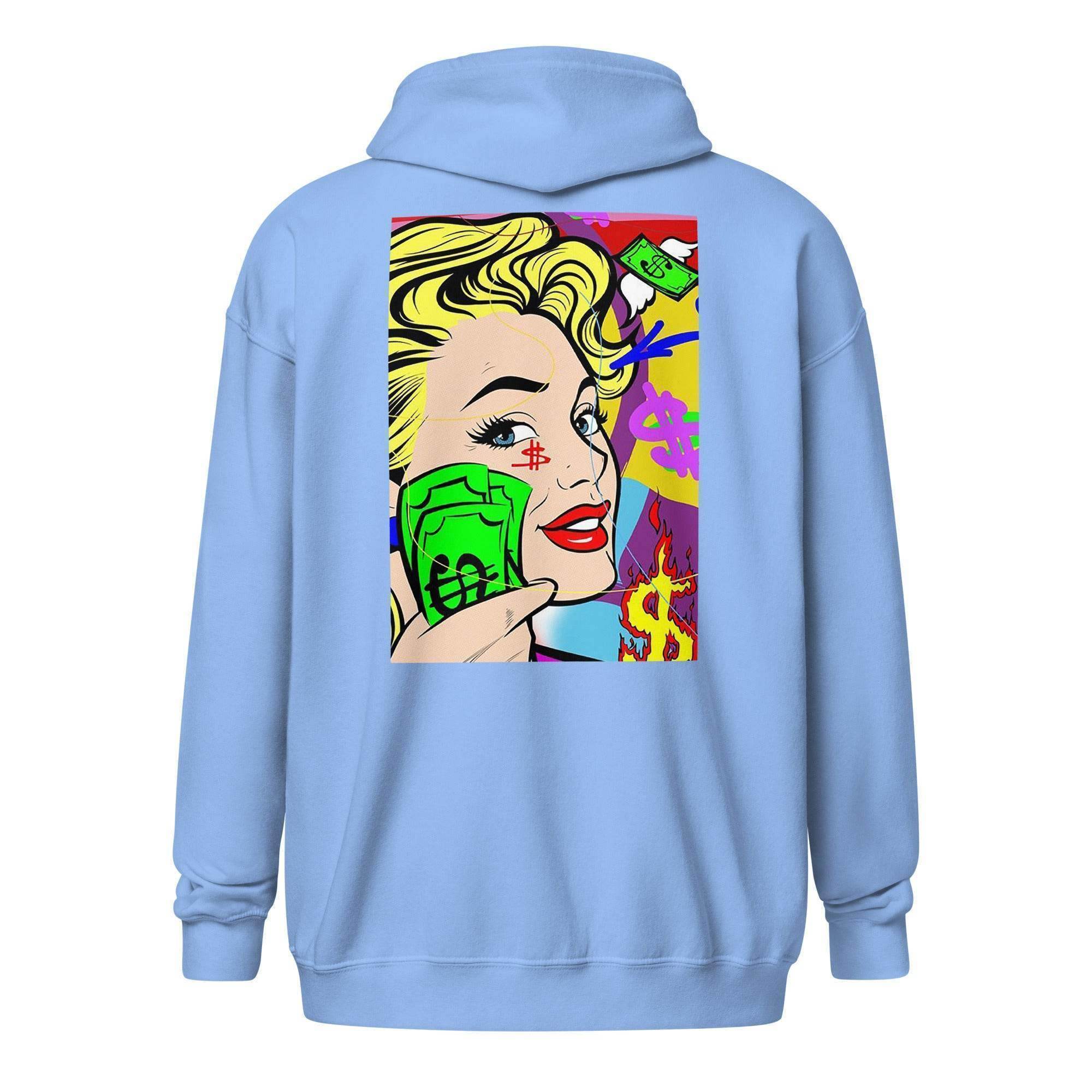 Animated Currency Zip Up Hoodie - InvestmenTees