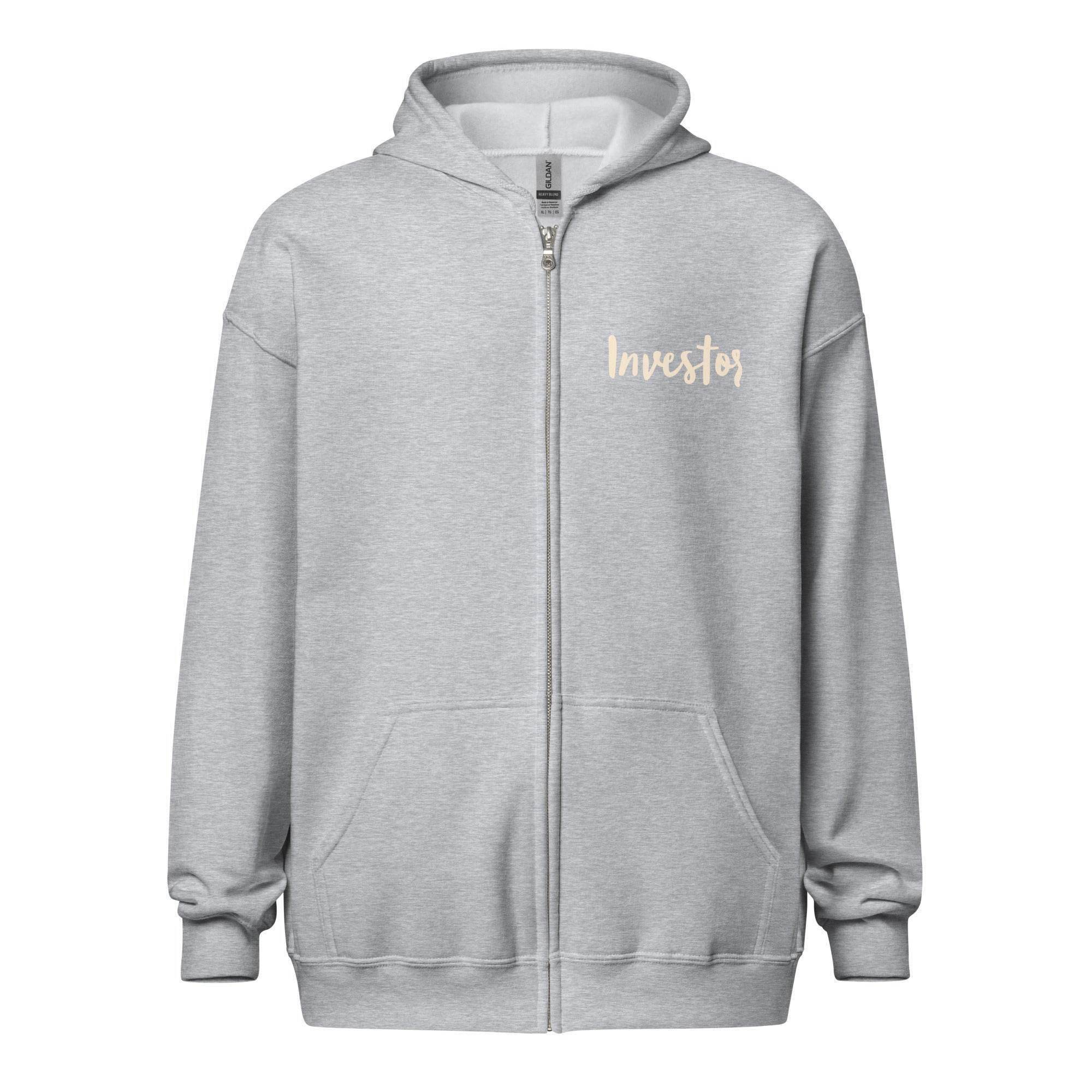 Ape Investor Zip Up Hoodie - InvestmenTees