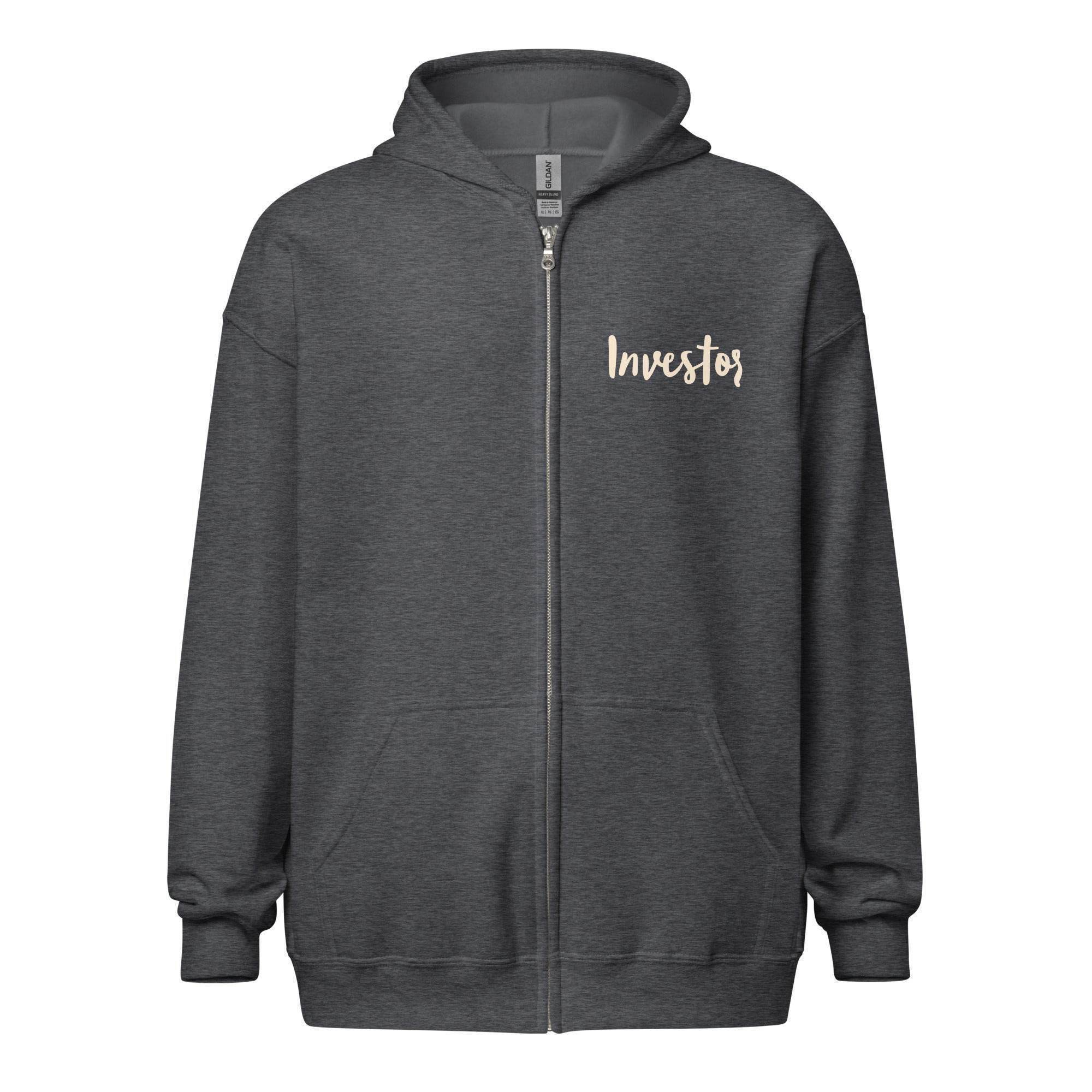 Ape Investor Zip Up Hoodie - InvestmenTees