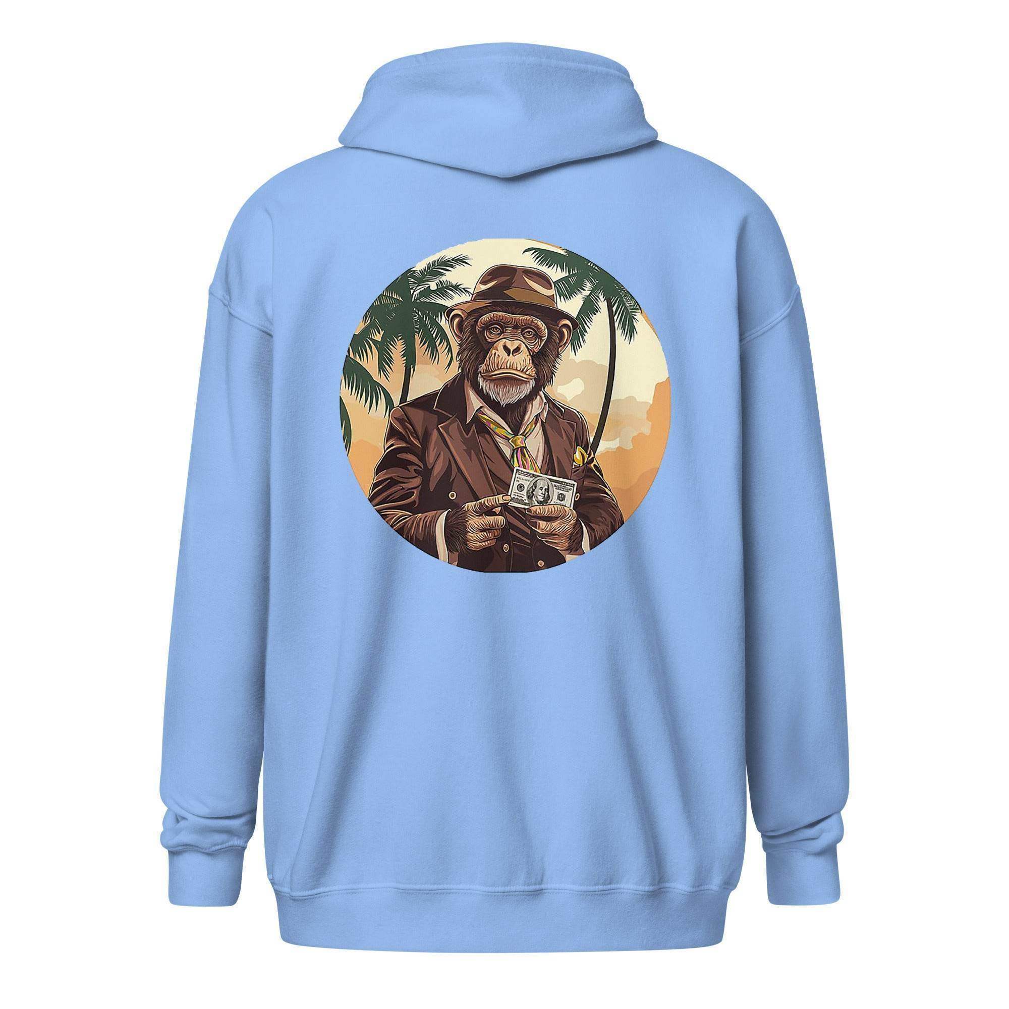 Ape Investor Zip Up Hoodie - InvestmenTees