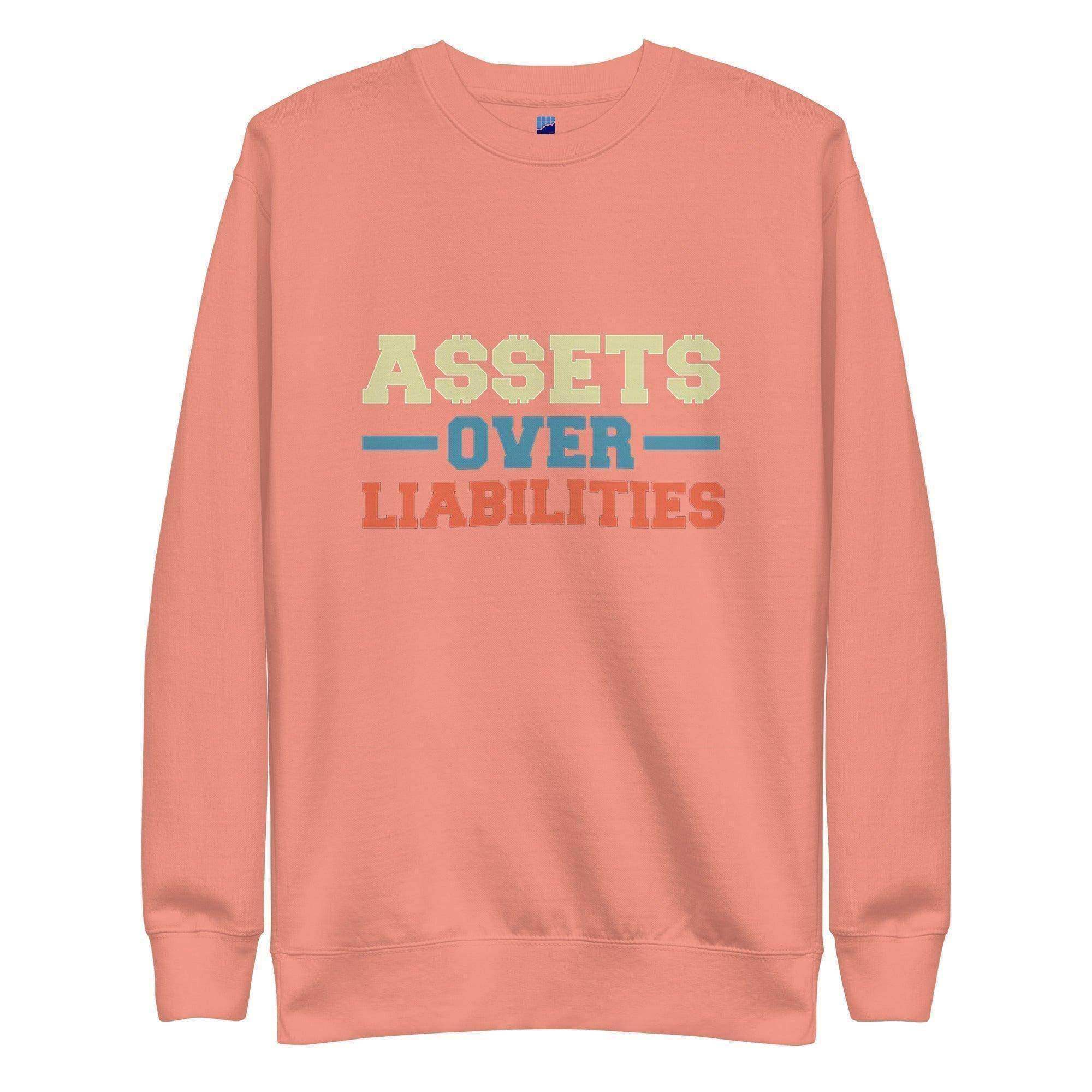 Assets Over Liabilities Color Sweatshirt - InvestmenTees