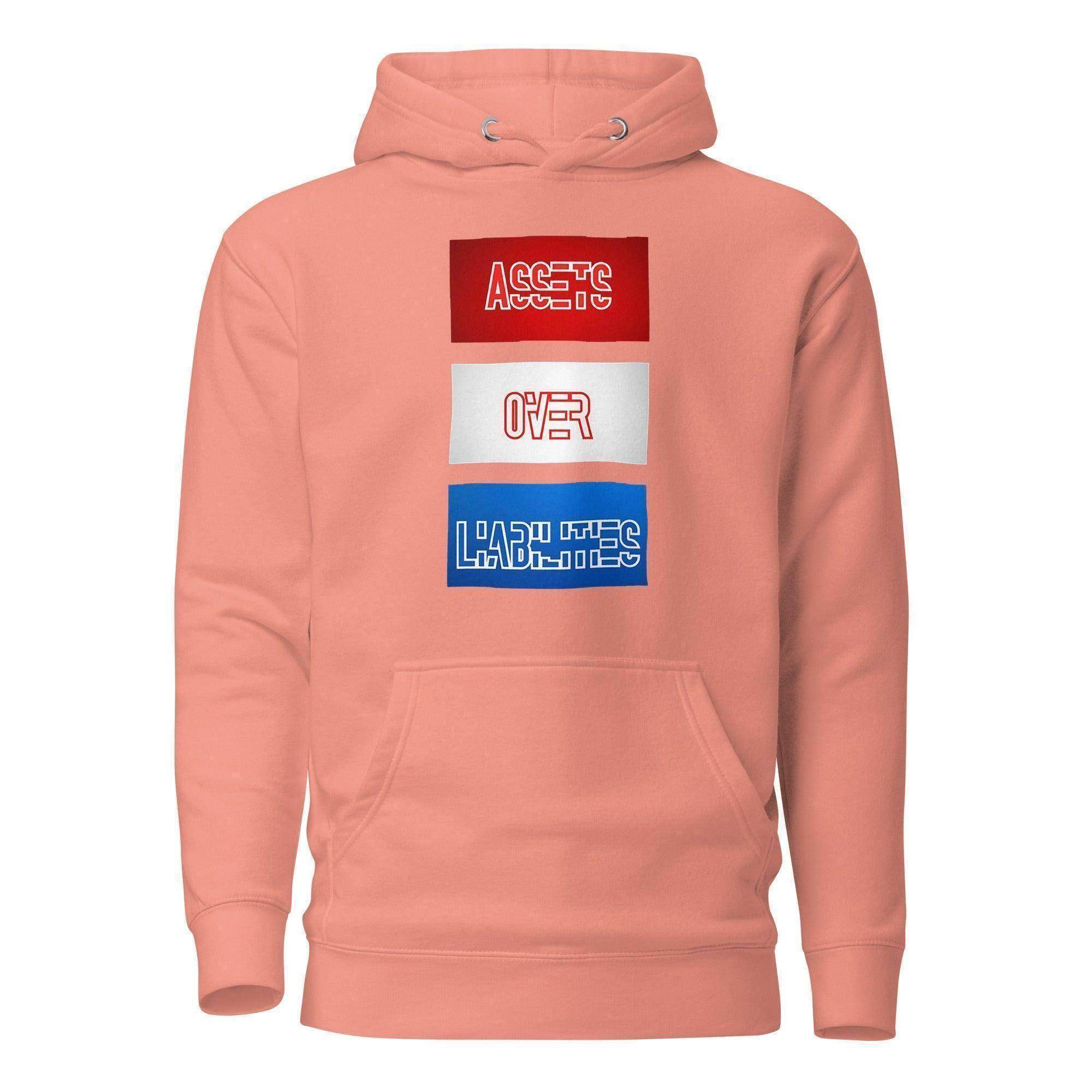 Assets Over Liabilities Stacked Pullover Hoodie - InvestmenTees