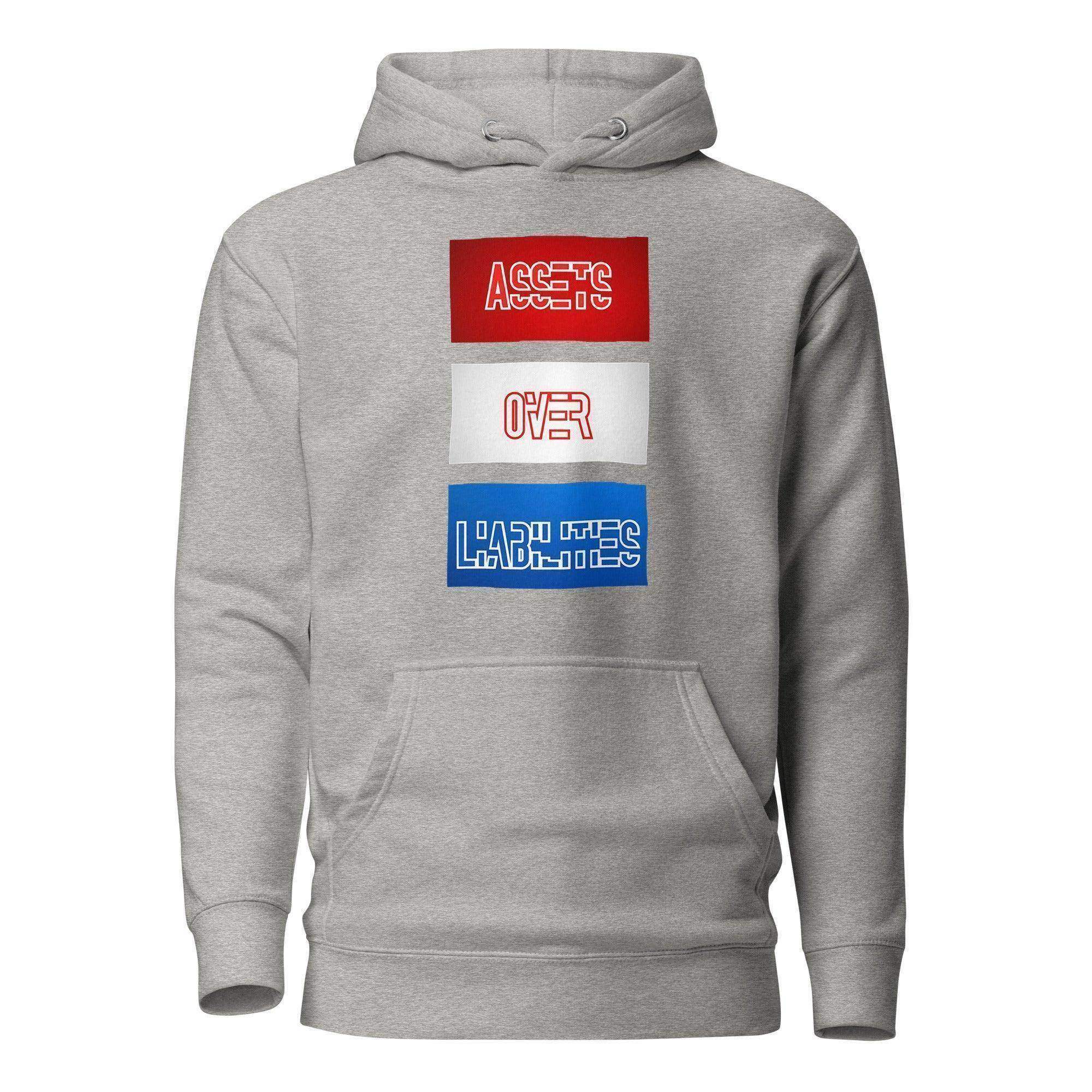 Assets Over Liabilities Stacked Pullover Hoodie - InvestmenTees