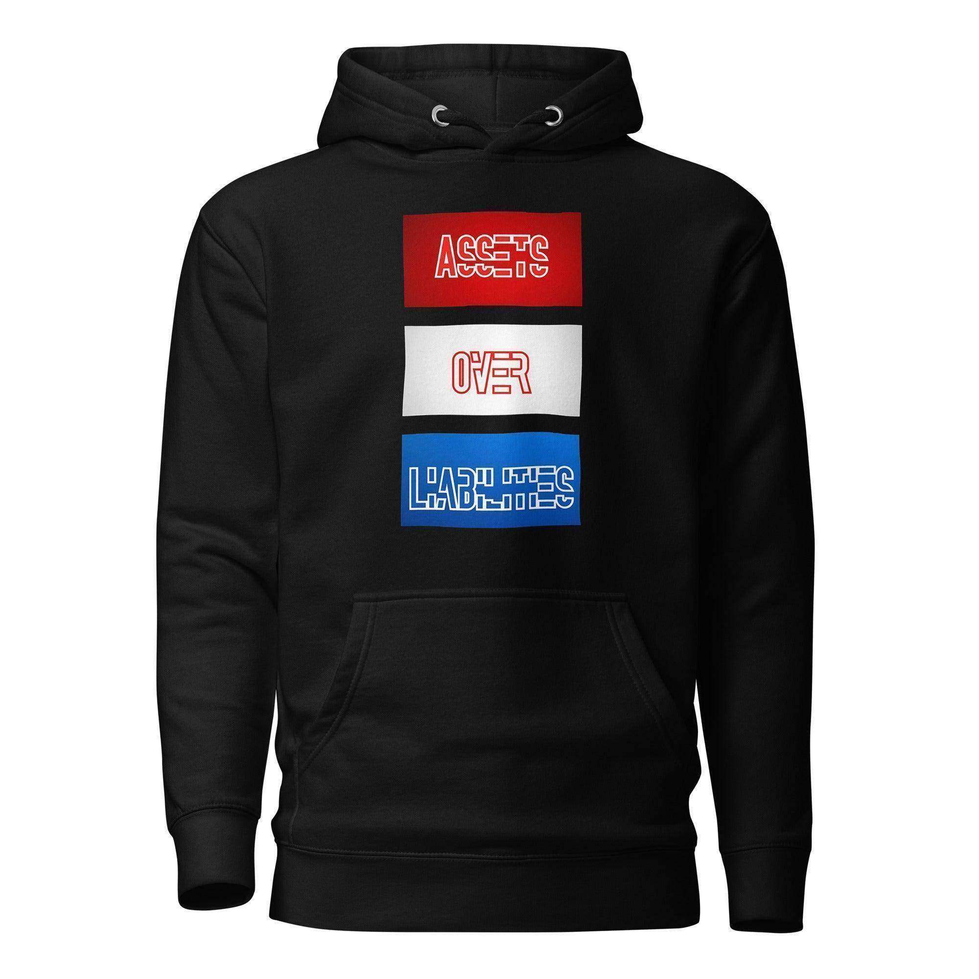 Assets Over Liabilities Stacked Pullover Hoodie - InvestmenTees