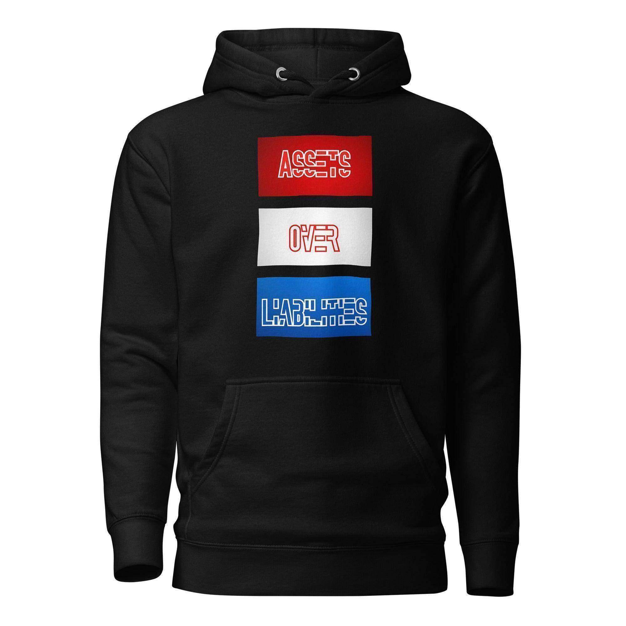 Assets Over Liabilities Stacked Pullover Hoodie - InvestmenTees