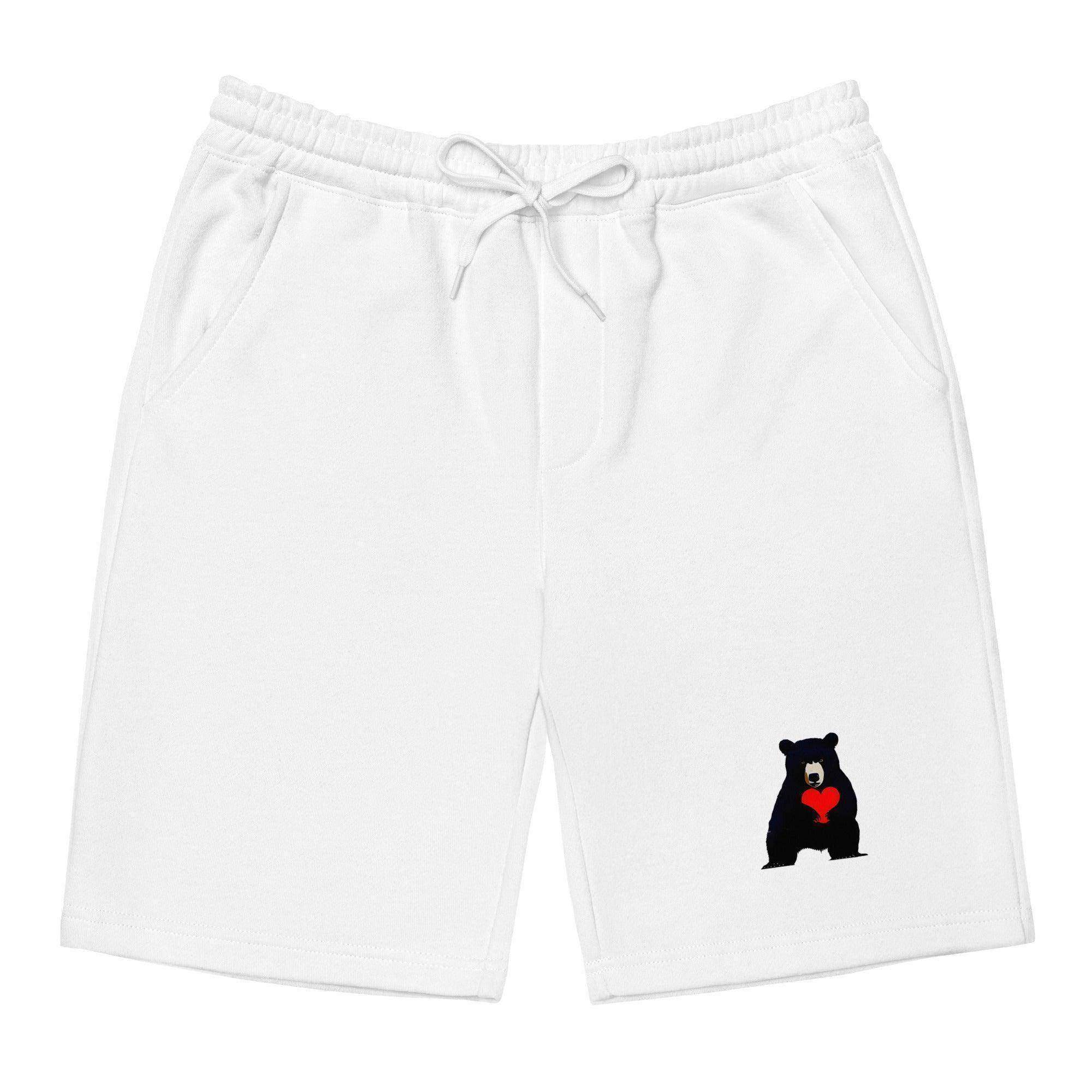 Bearish Heart Fleece Shorts - InvestmenTees