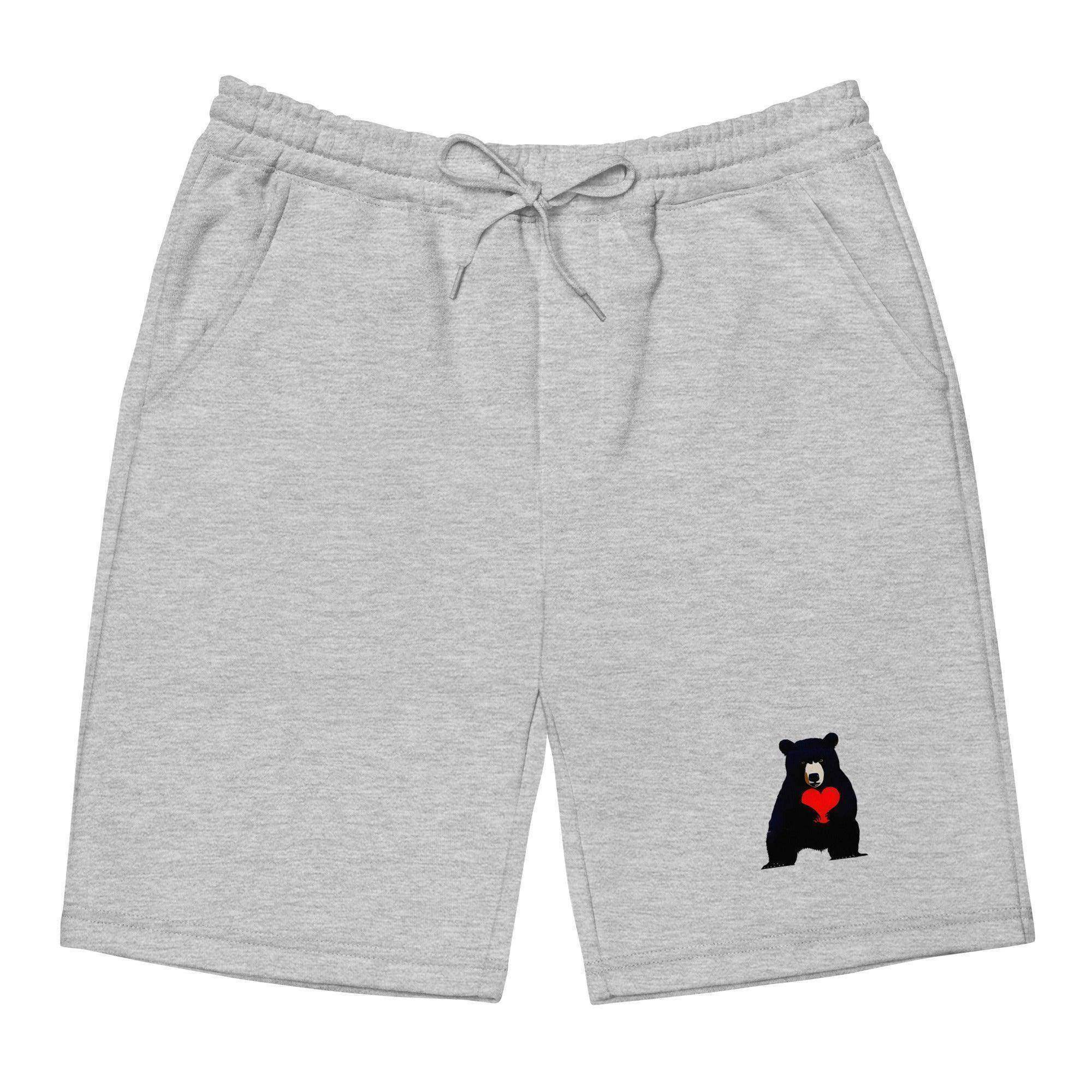 Bearish Heart Fleece Shorts - InvestmenTees