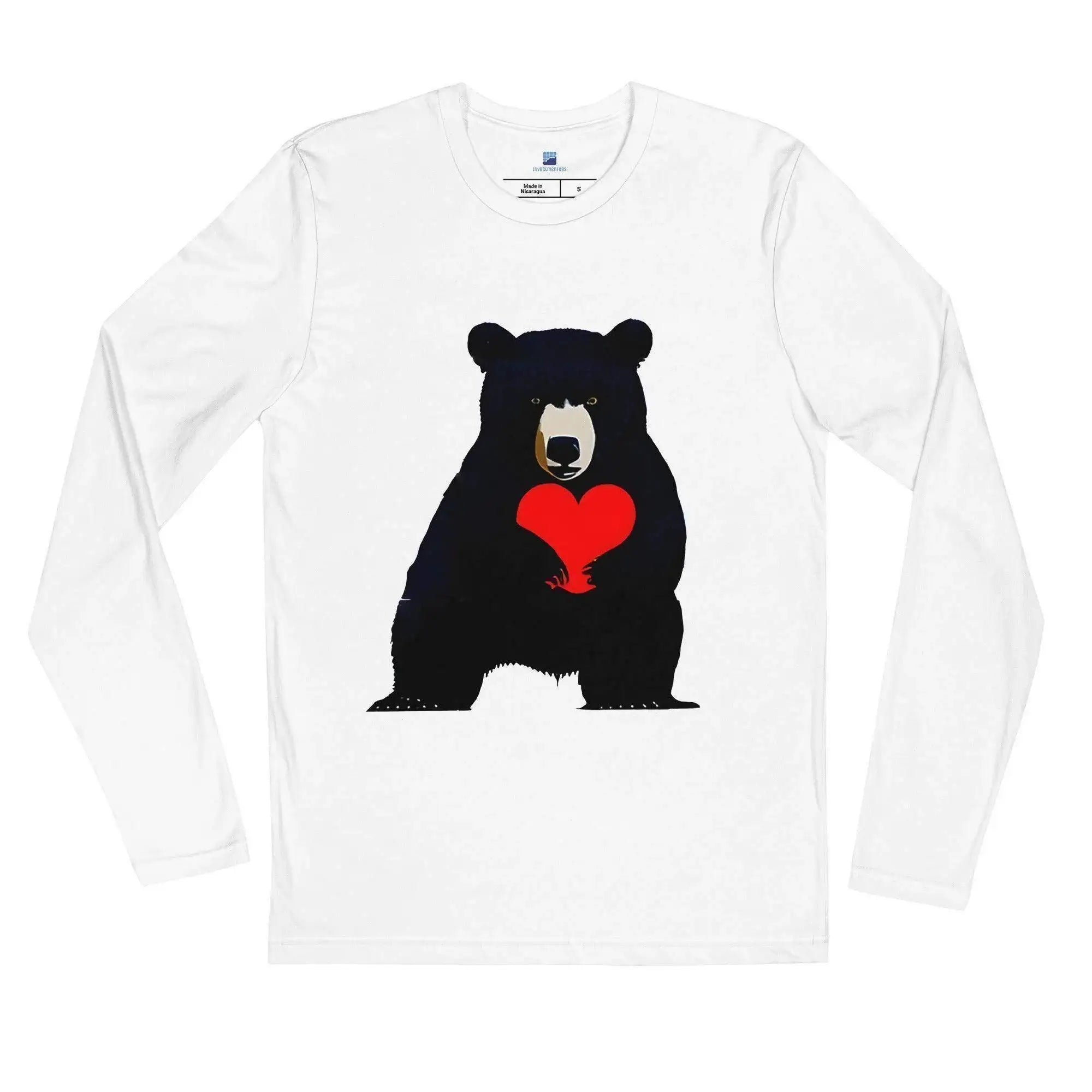 Bearish Heart Long Sleeve T-Shirt - InvestmenTees