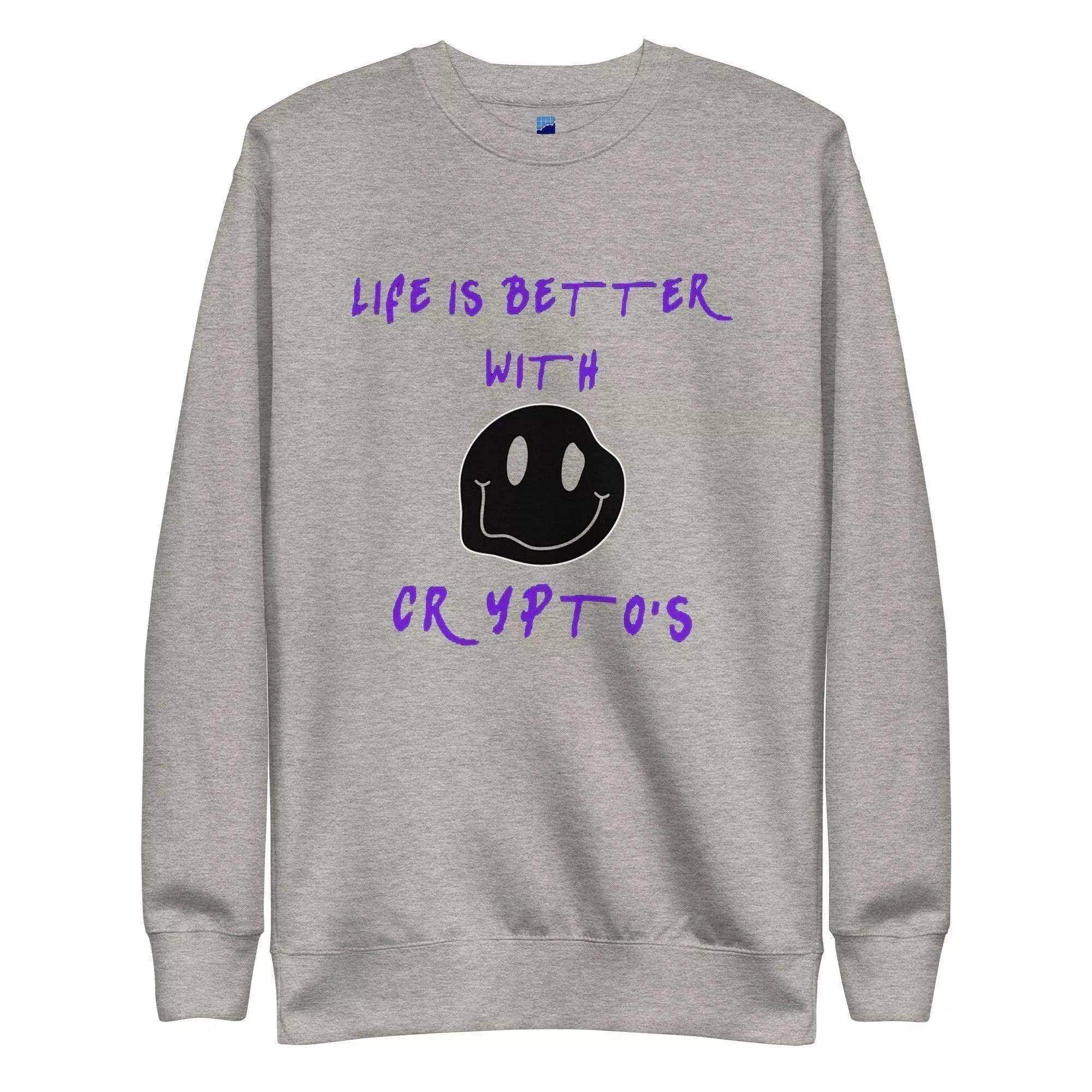 Better With Cryptos Sweatshirt - InvestmenTees