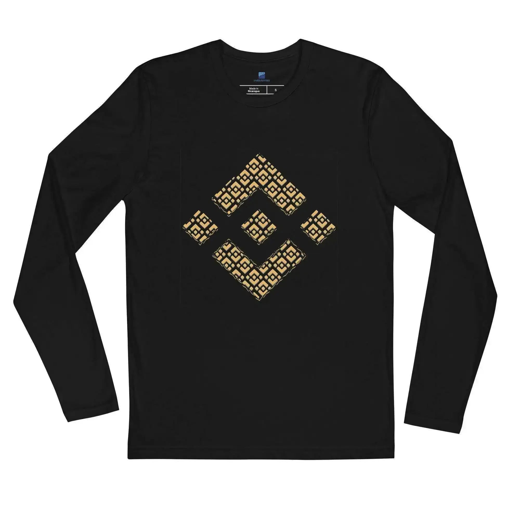 Binance Mosaic Long Sleeve T-Shirt - InvestmenTees
