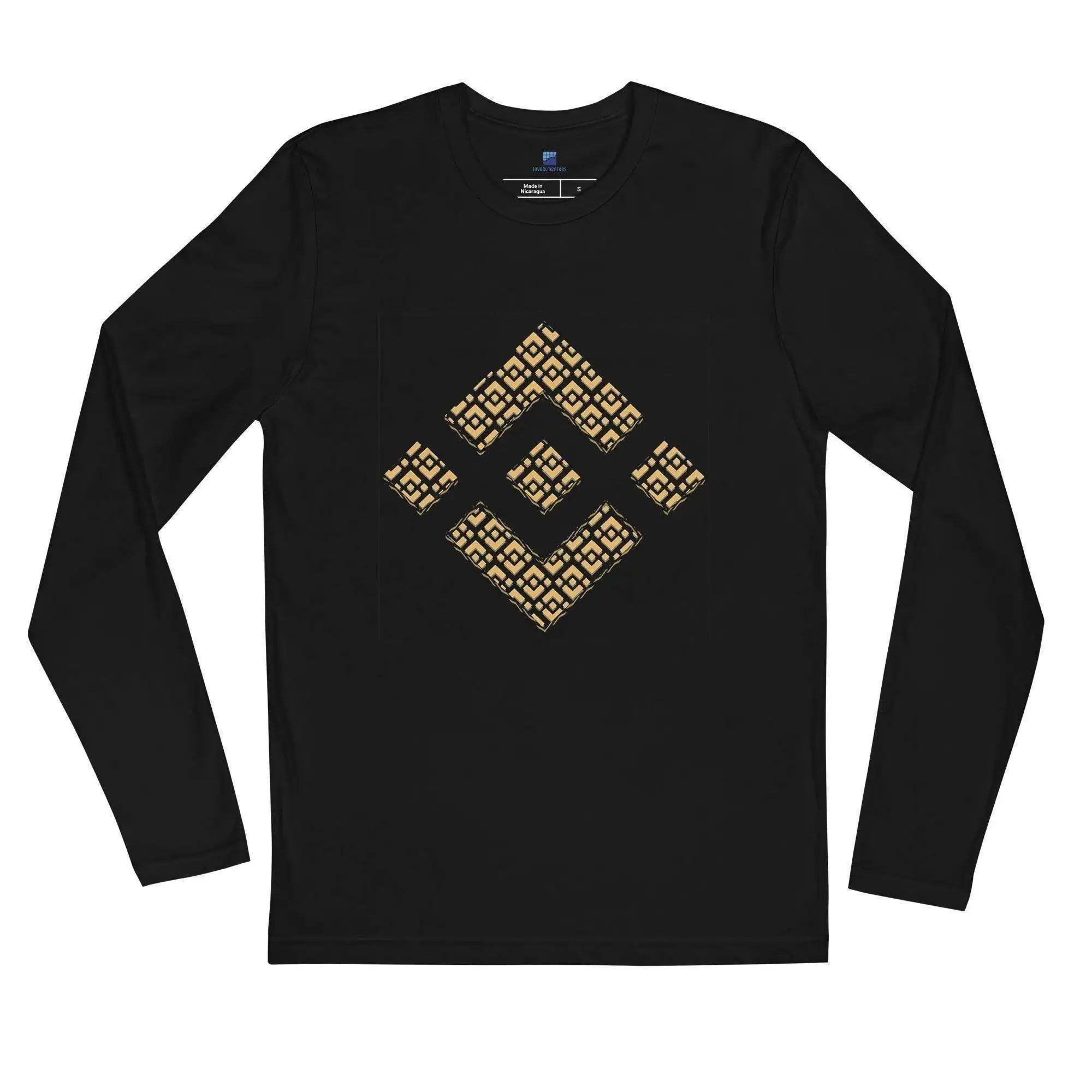Binance Mosaic Long Sleeve T-Shirt - InvestmenTees