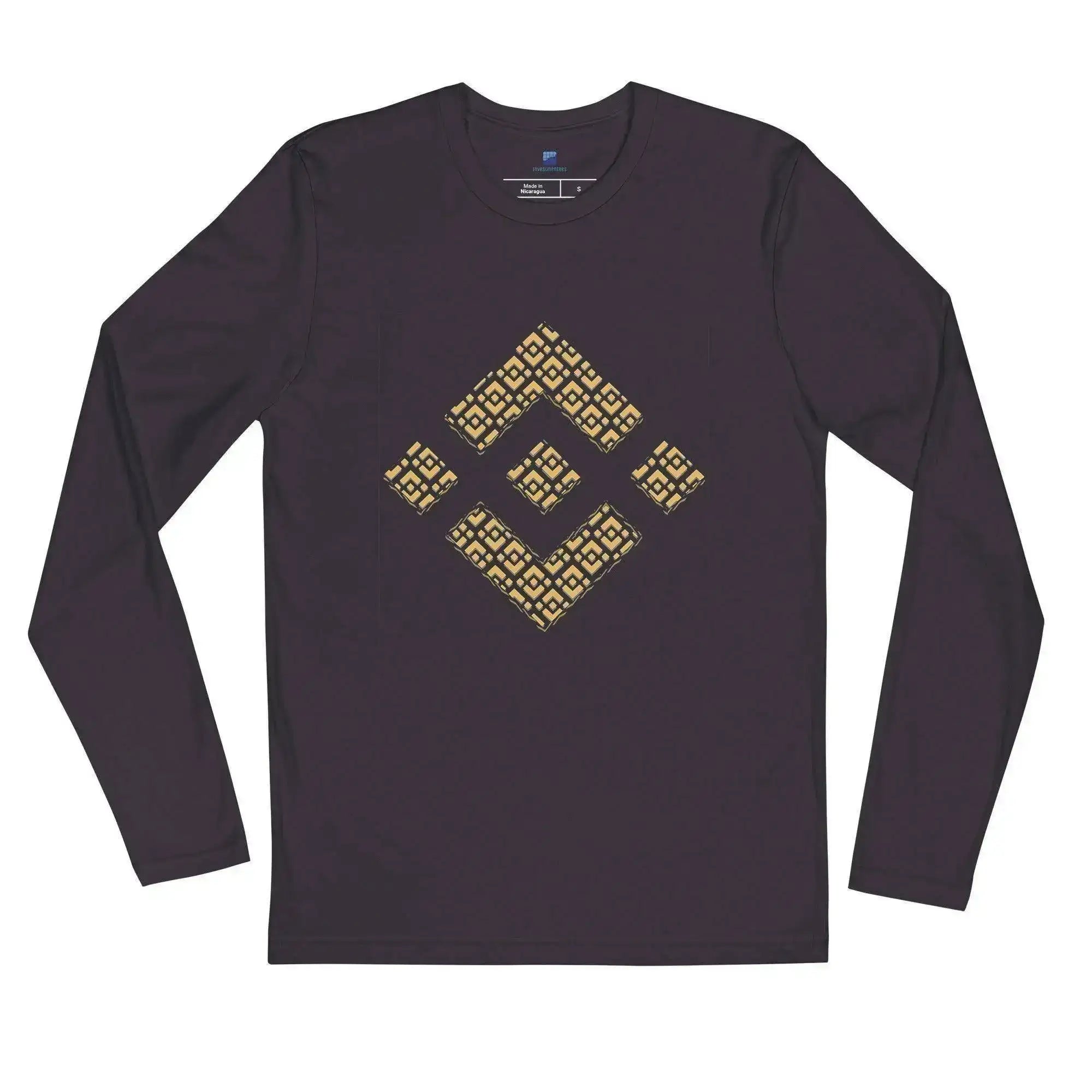 Binance Mosaic Long Sleeve T-Shirt - InvestmenTees