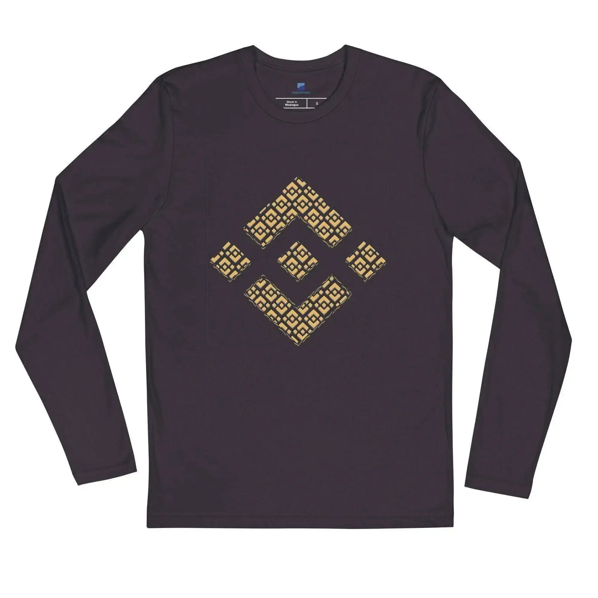 Binance Mosaic Long Sleeve T-Shirt - InvestmenTees