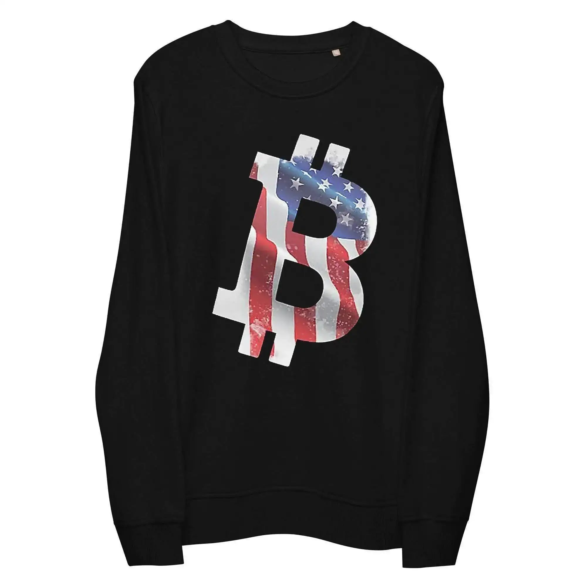 Bitcoin American Flag Sweatshirt - InvestmenTees