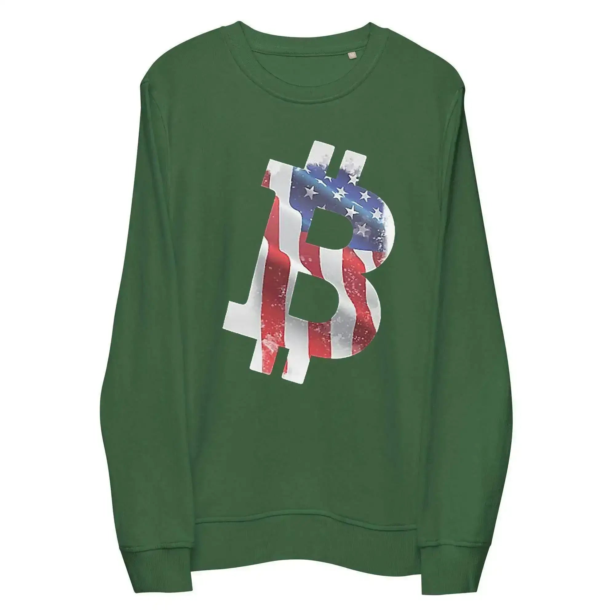 Bitcoin American Flag Sweatshirt - InvestmenTees
