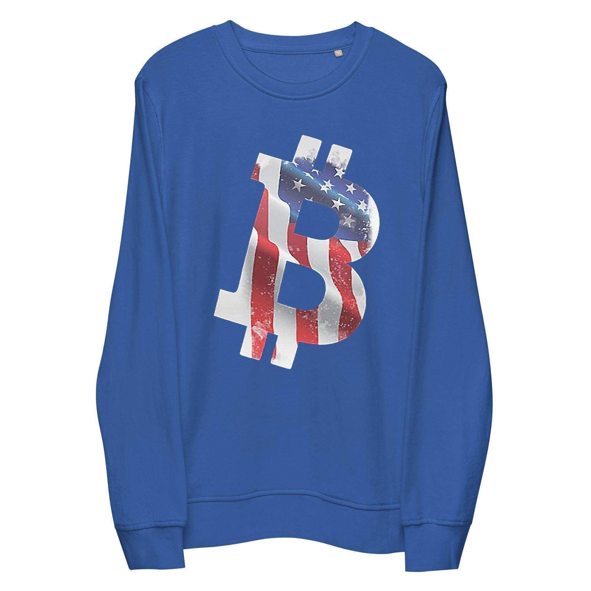 Bitcoin American Flag Sweatshirt - InvestmenTees