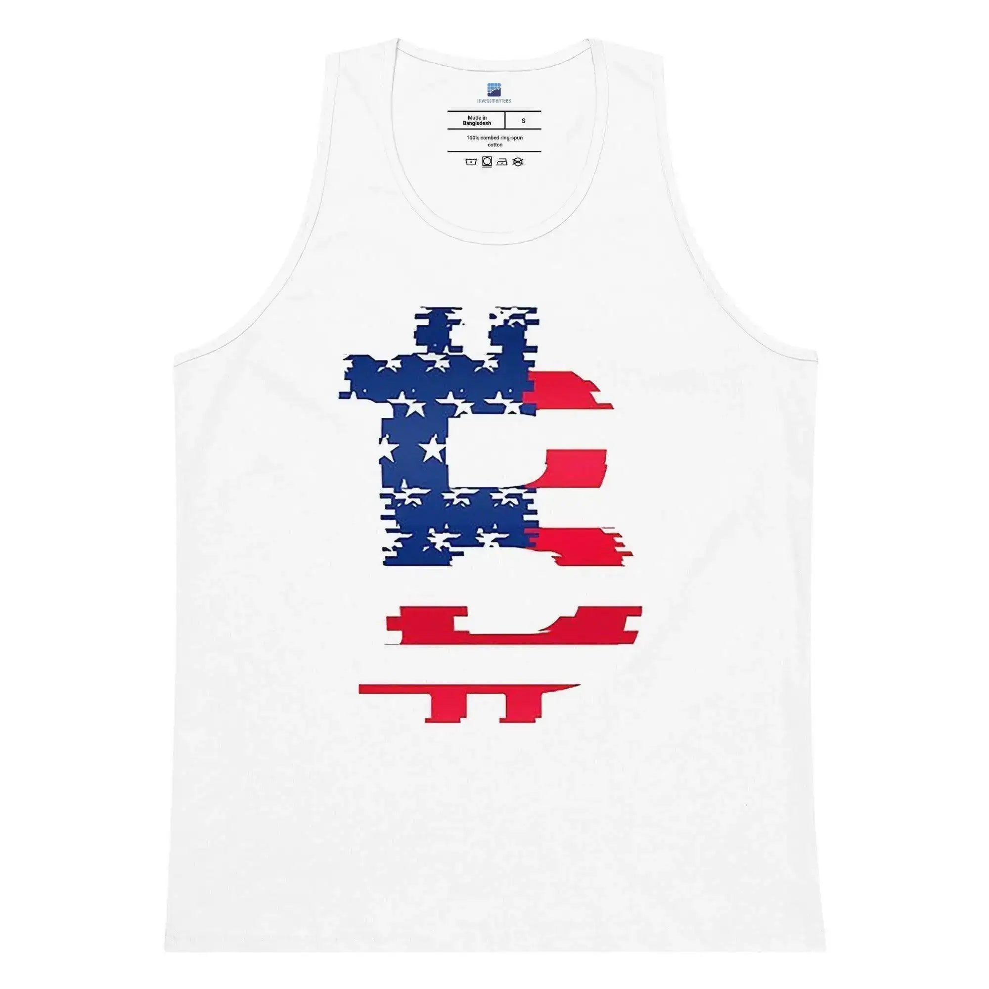 Bitcoin American Flag Tank Top - InvestmenTees