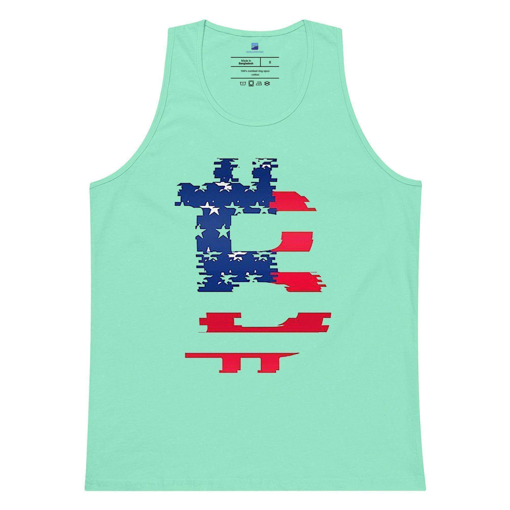 Bitcoin American Flag Tank Top - InvestmenTees