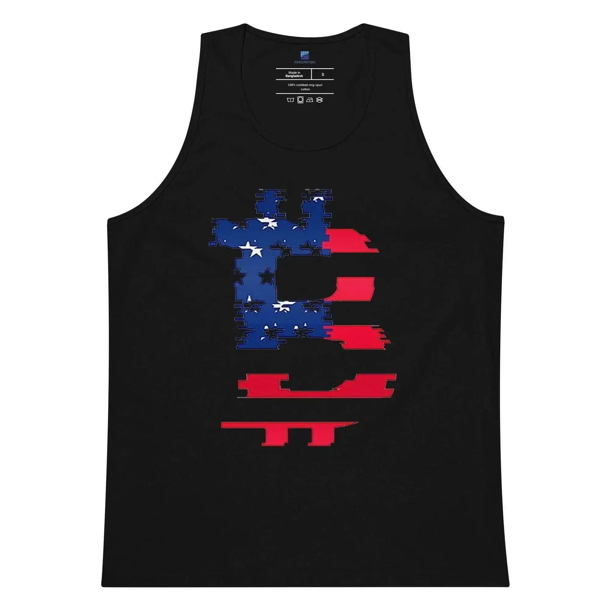 Bitcoin American Flag Tank Top - InvestmenTees