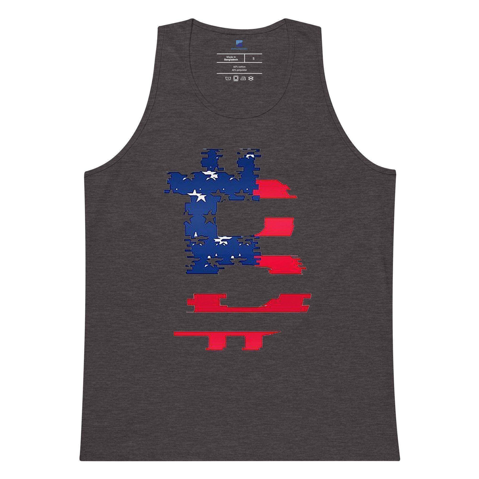 Bitcoin American Flag Tank Top - InvestmenTees