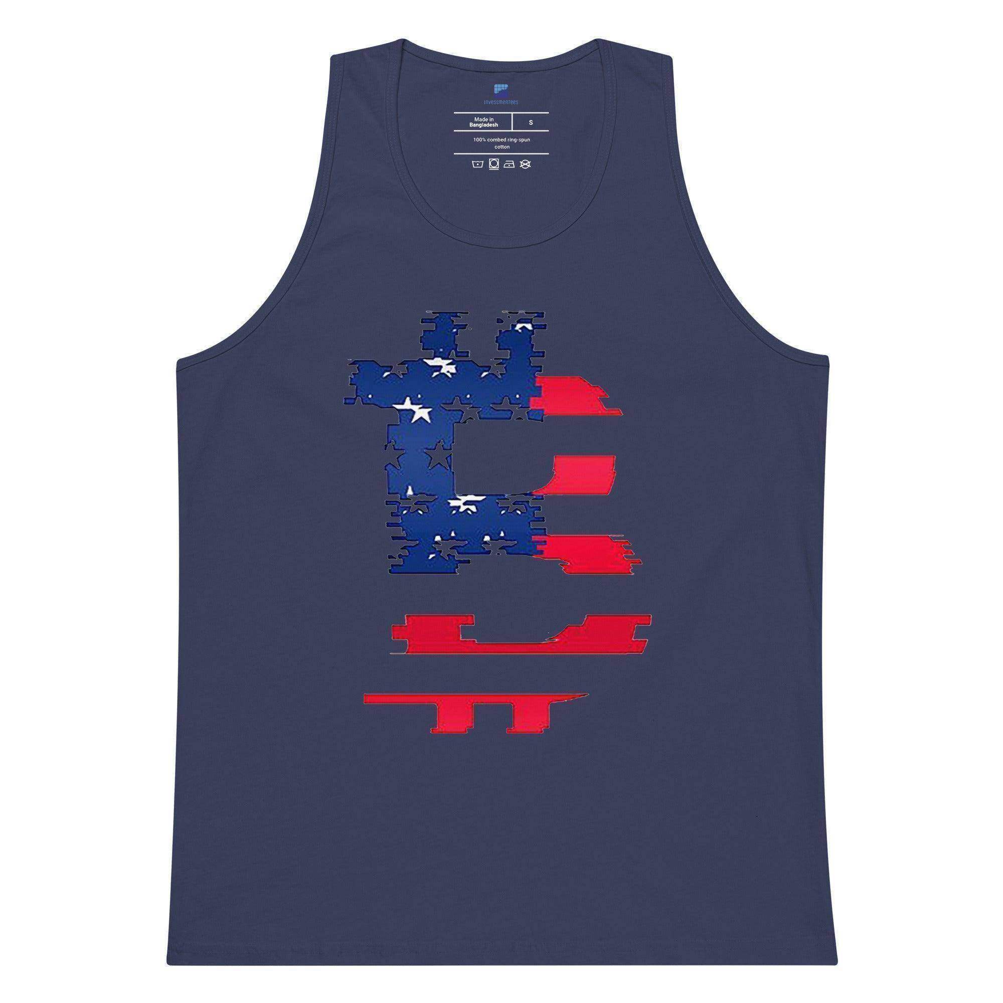 Bitcoin American Flag Tank Top - InvestmenTees