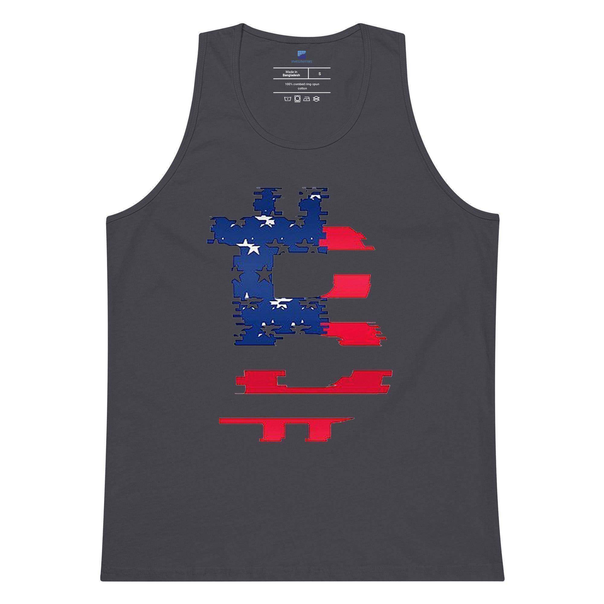Bitcoin American Flag Tank Top - InvestmenTees