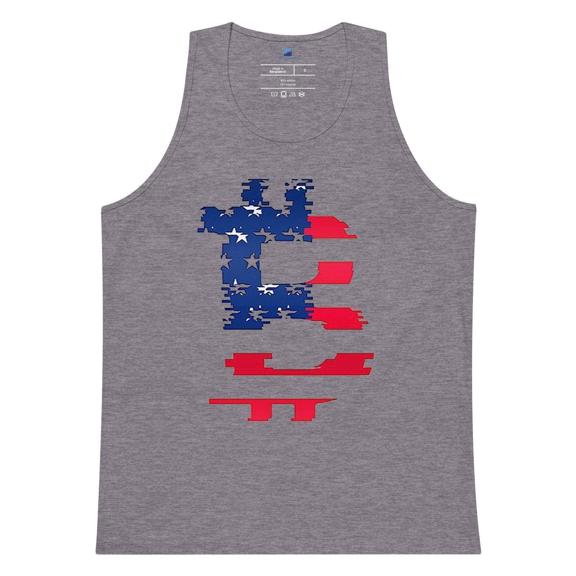 Bitcoin American Flag Tank Top - InvestmenTees