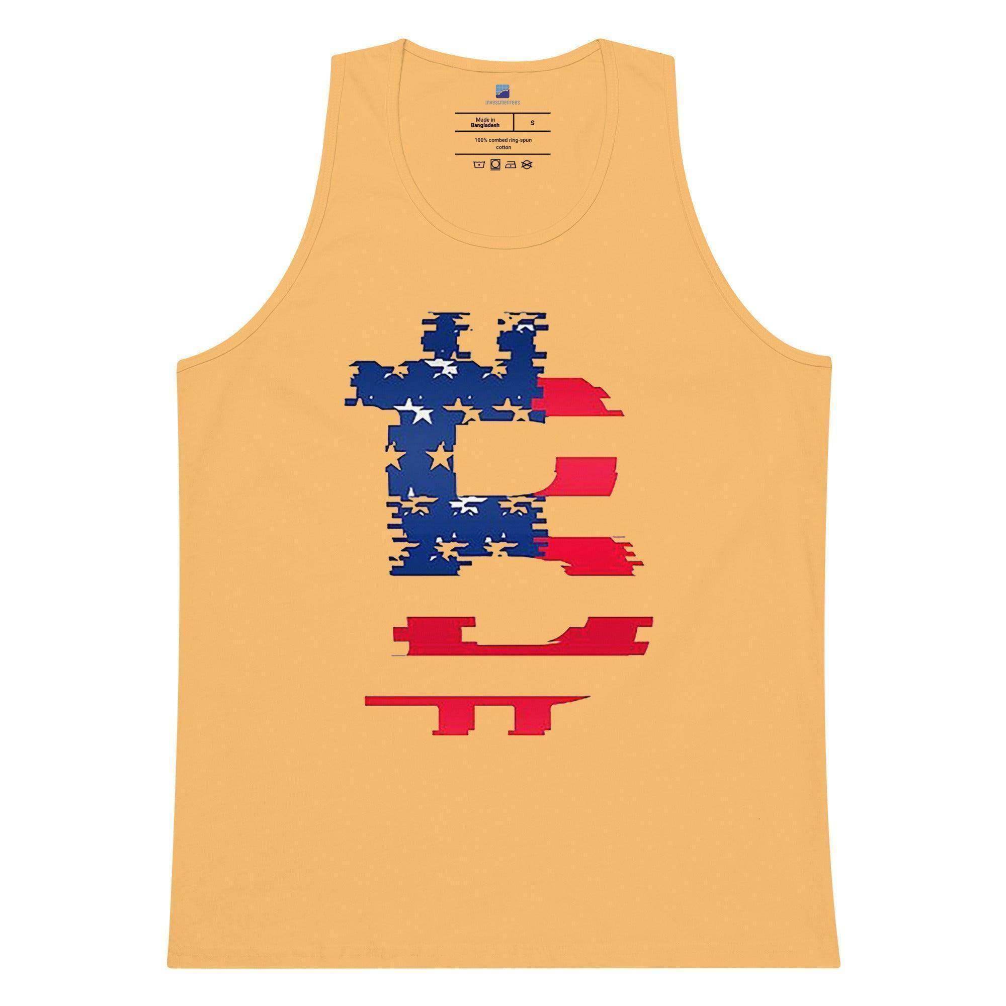 Bitcoin American Flag Tank Top - InvestmenTees