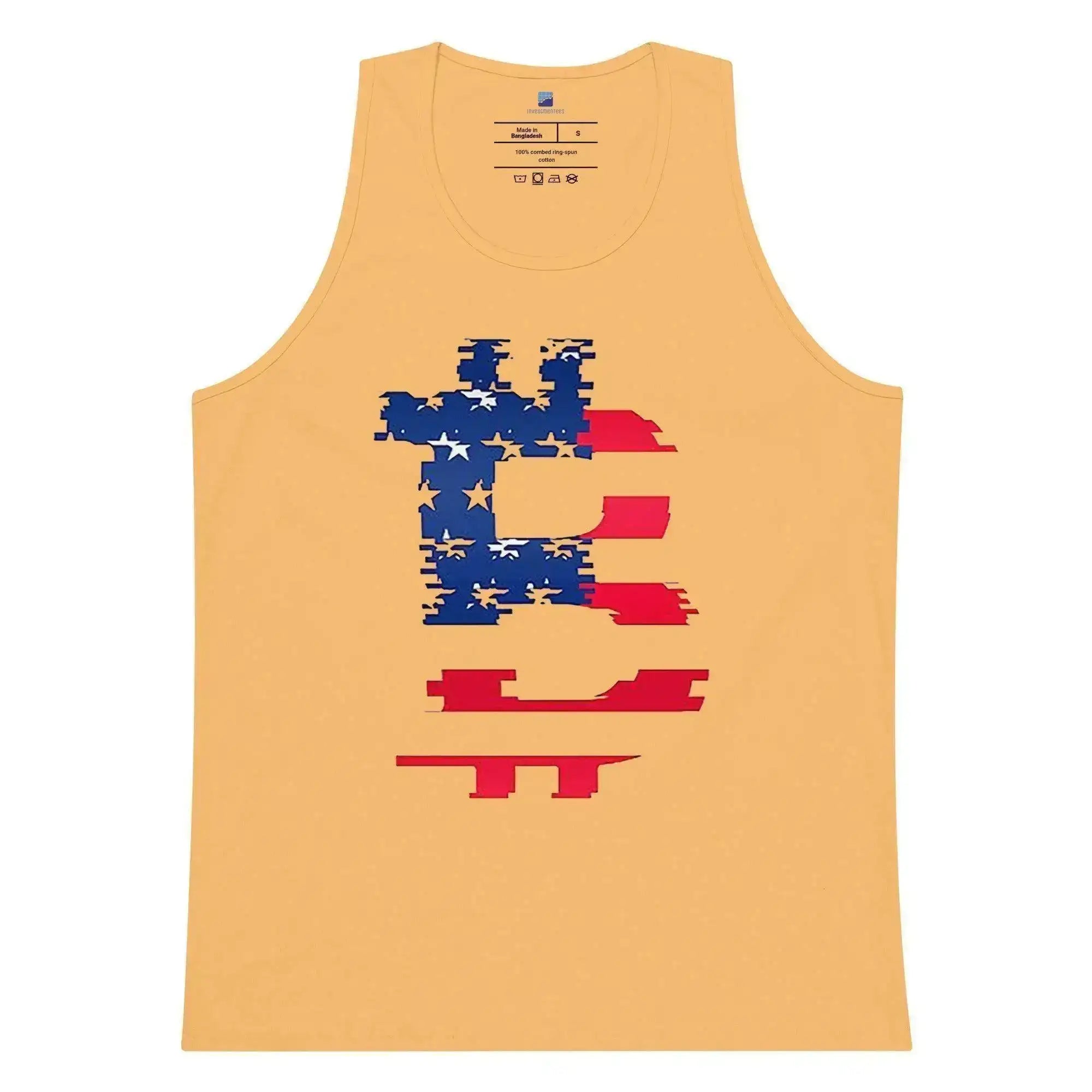 Bitcoin American Flag Tank Top - InvestmenTees