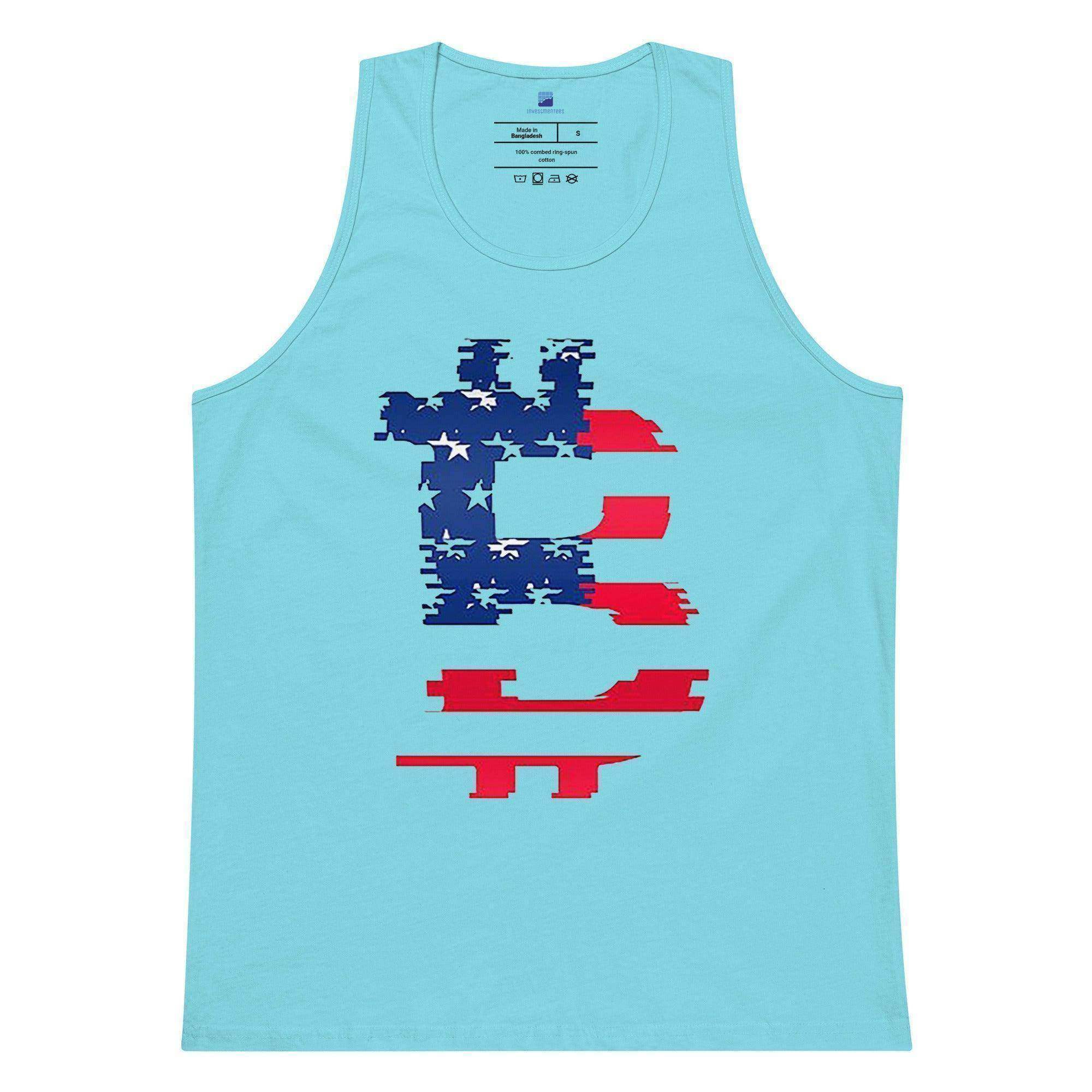 Bitcoin American Flag Tank Top - InvestmenTees