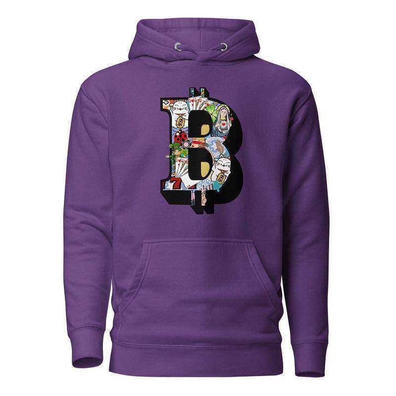 Bitcoin & Characters Pullover Hoodie - InvestmenTees