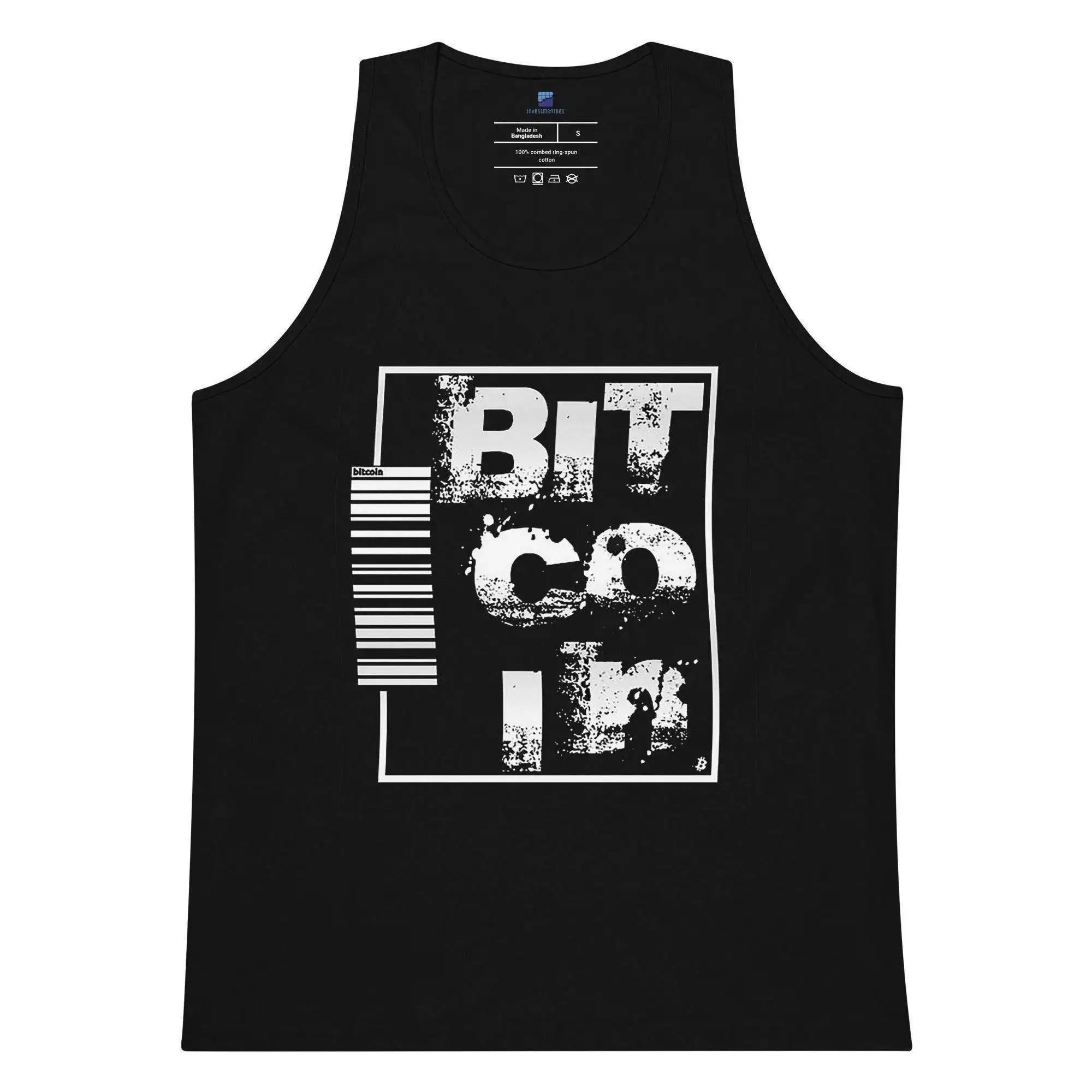 Bitcoin Bar Code Tank Top - InvestmenTees