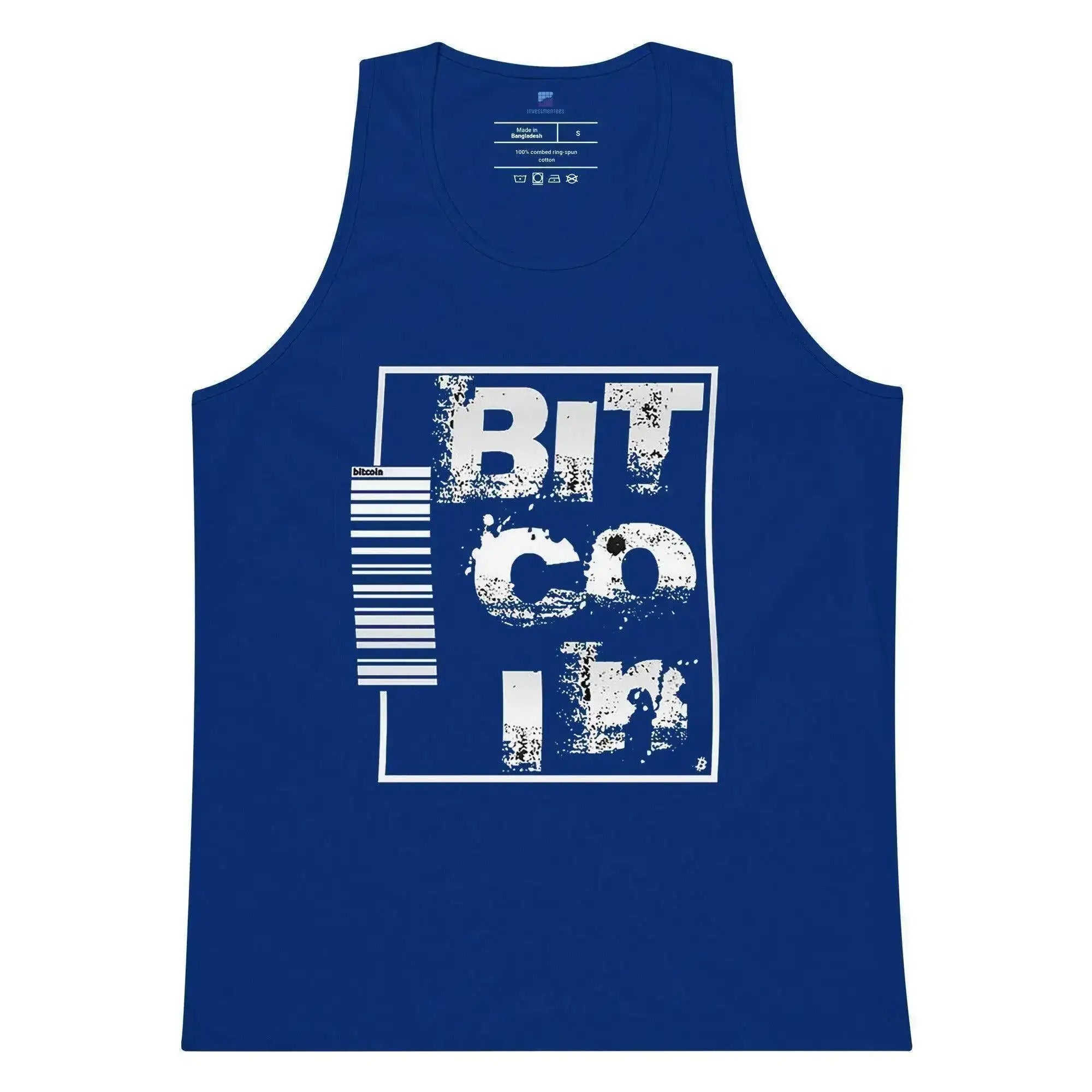 Bitcoin Bar Code Tank Top - InvestmenTees