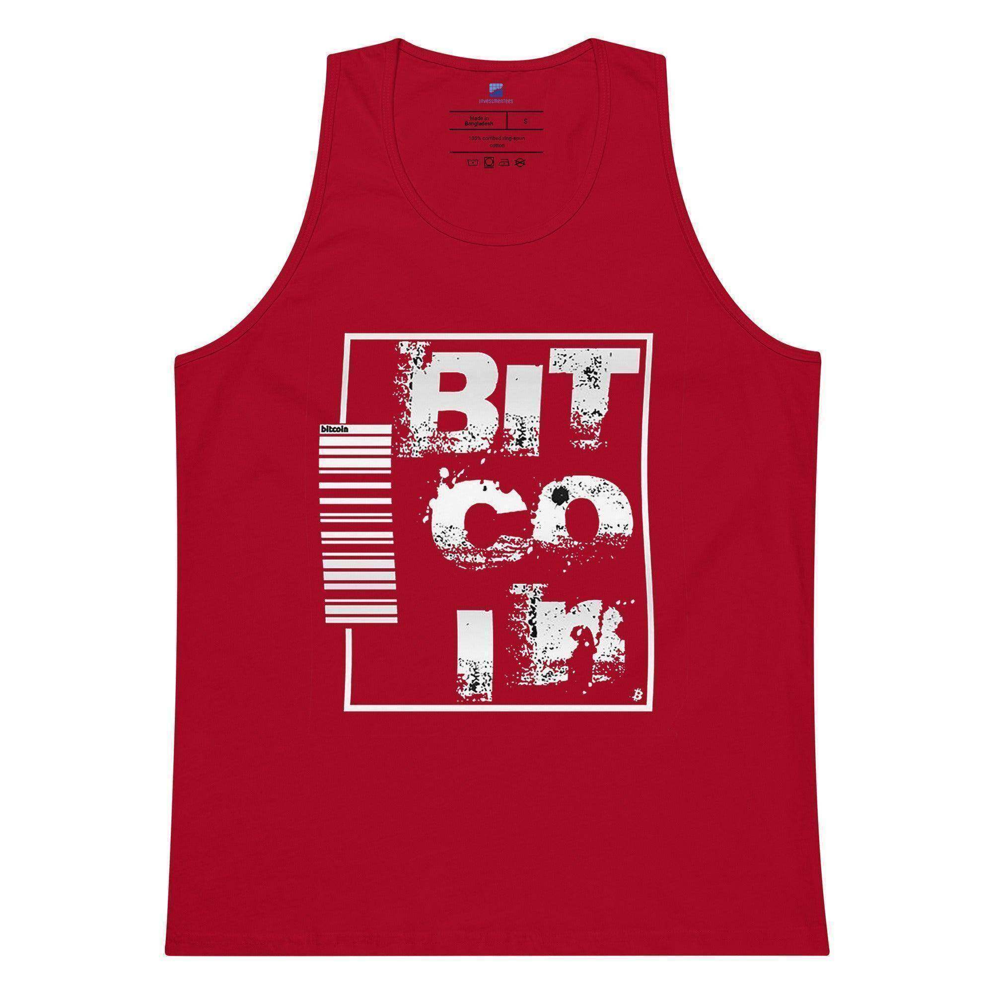 Bitcoin Bar Code Tank Top - InvestmenTees