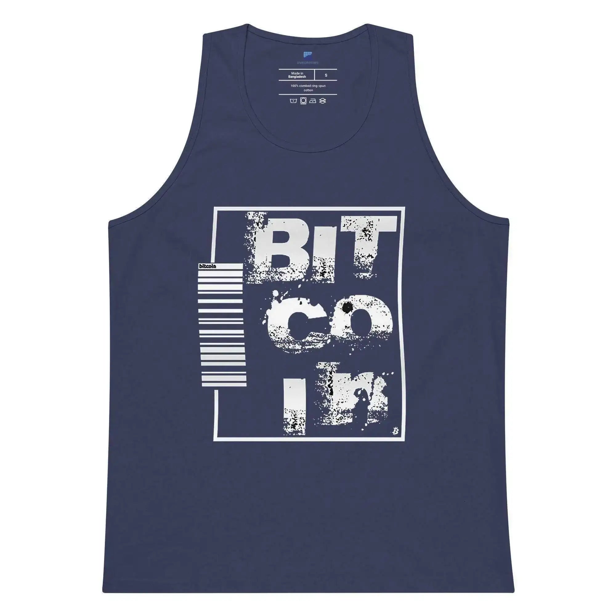 Bitcoin Bar Code Tank Top - InvestmenTees