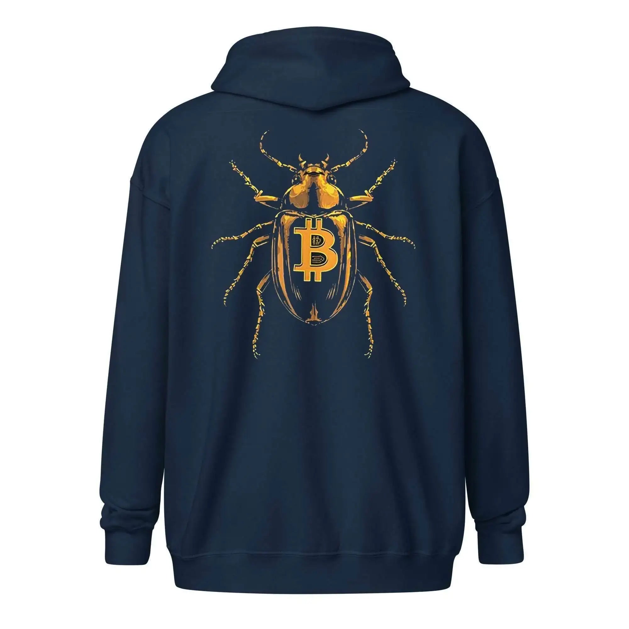 Bitcoin Beetle Zip Up Hoodie - InvestmenTees