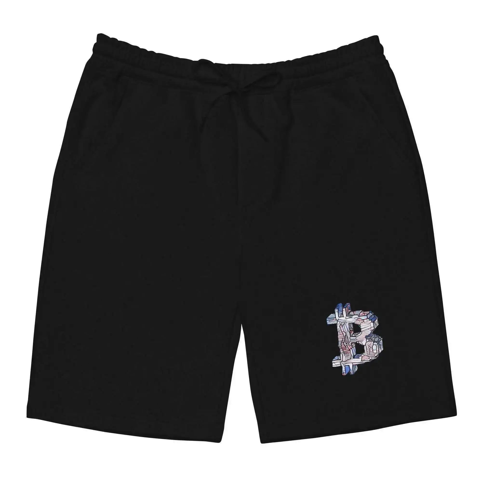 Bitcoin Block Art Fleece Shorts - InvestmenTees