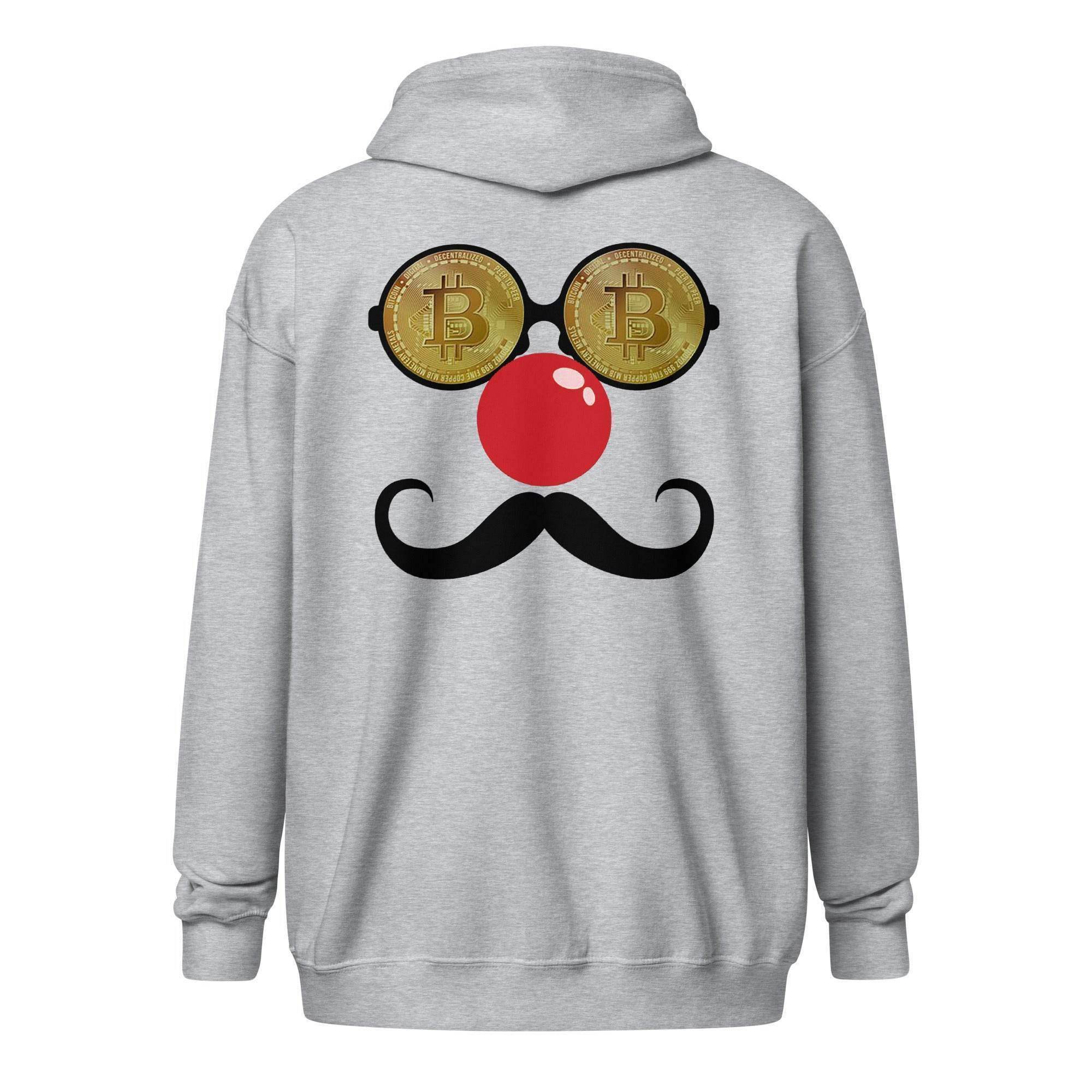 Bitcoin Disguise Zip Up Hoodie - InvestmenTees