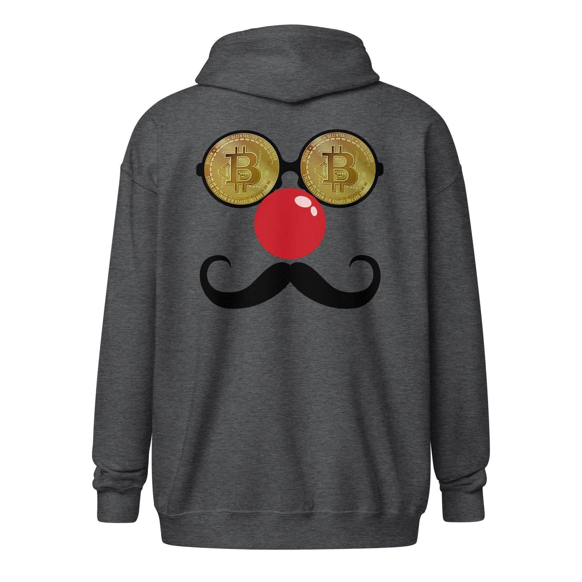 Bitcoin Disguise Zip Up Hoodie - InvestmenTees