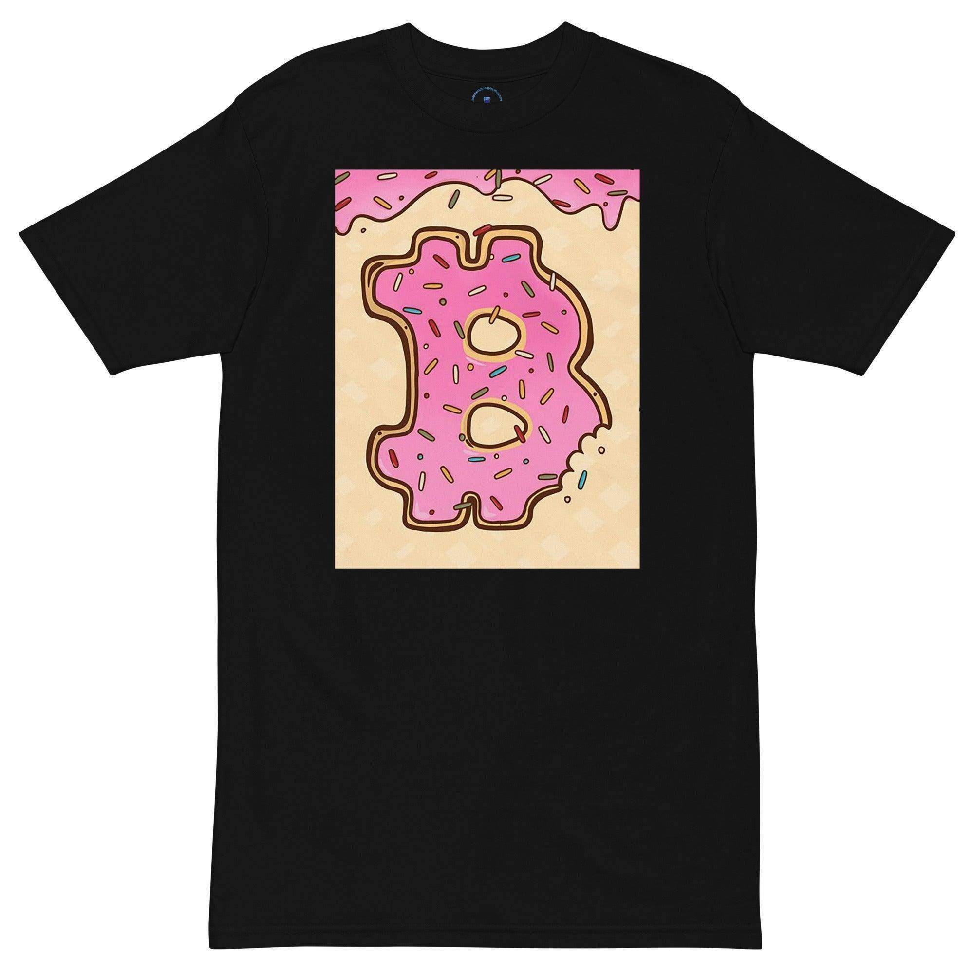 Bitcoin Donut Bite Art T-Shirt - InvestmenTees